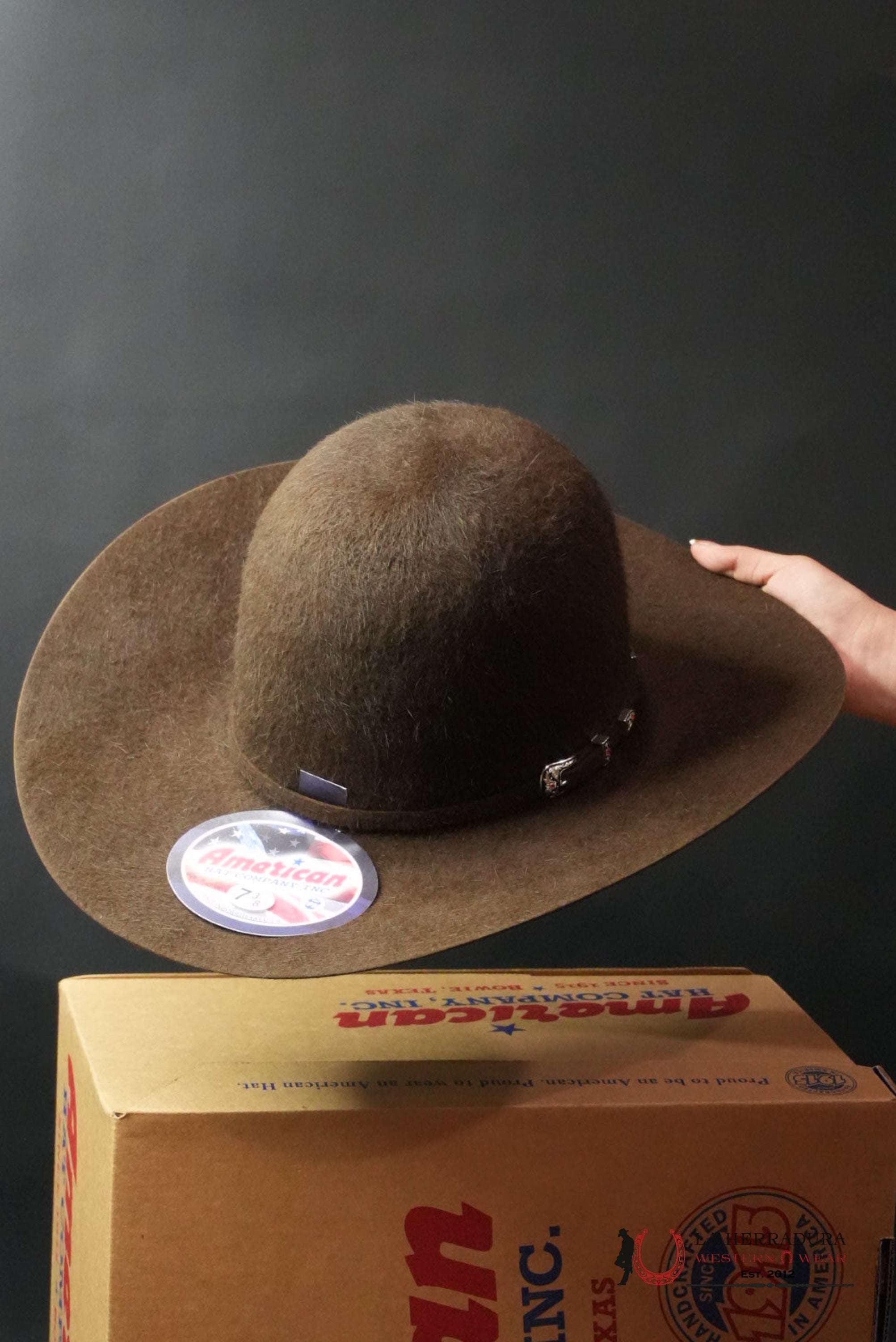 20X American Felt Hat Grizzly Chocolate TEJANA