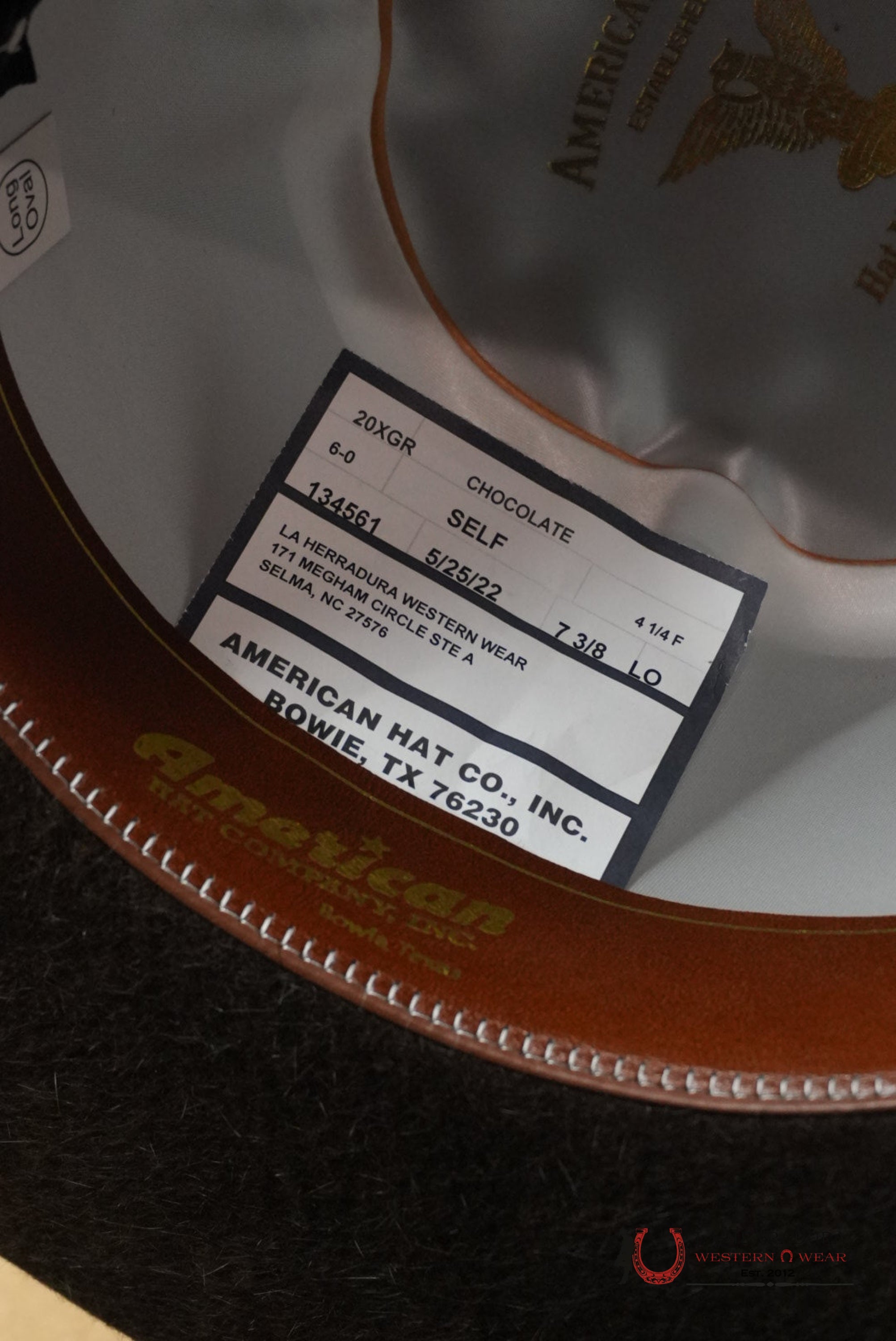 20X American Felt Hat Grizzly Chocolate TEJANA