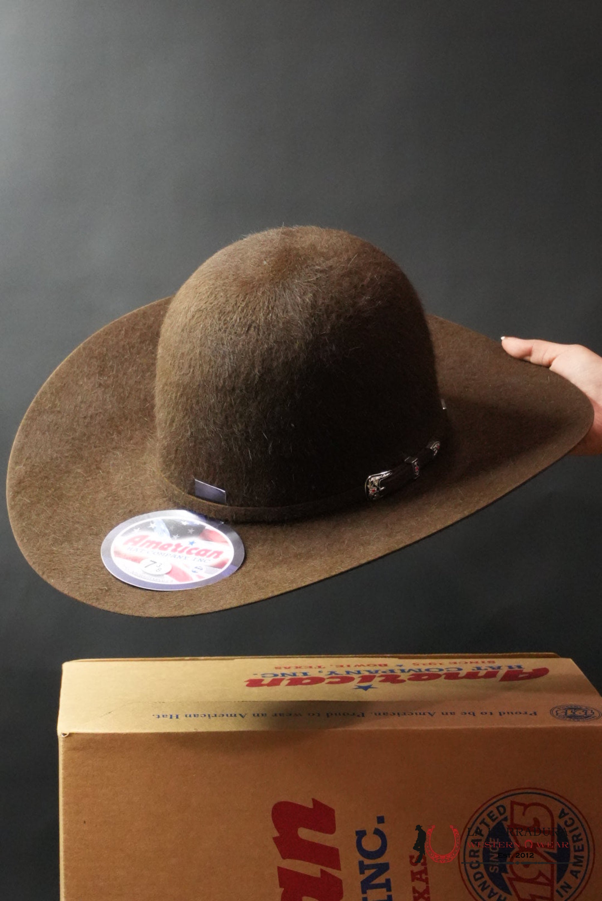 20X American Felt Hat Grizzly Chocolate TEJANA