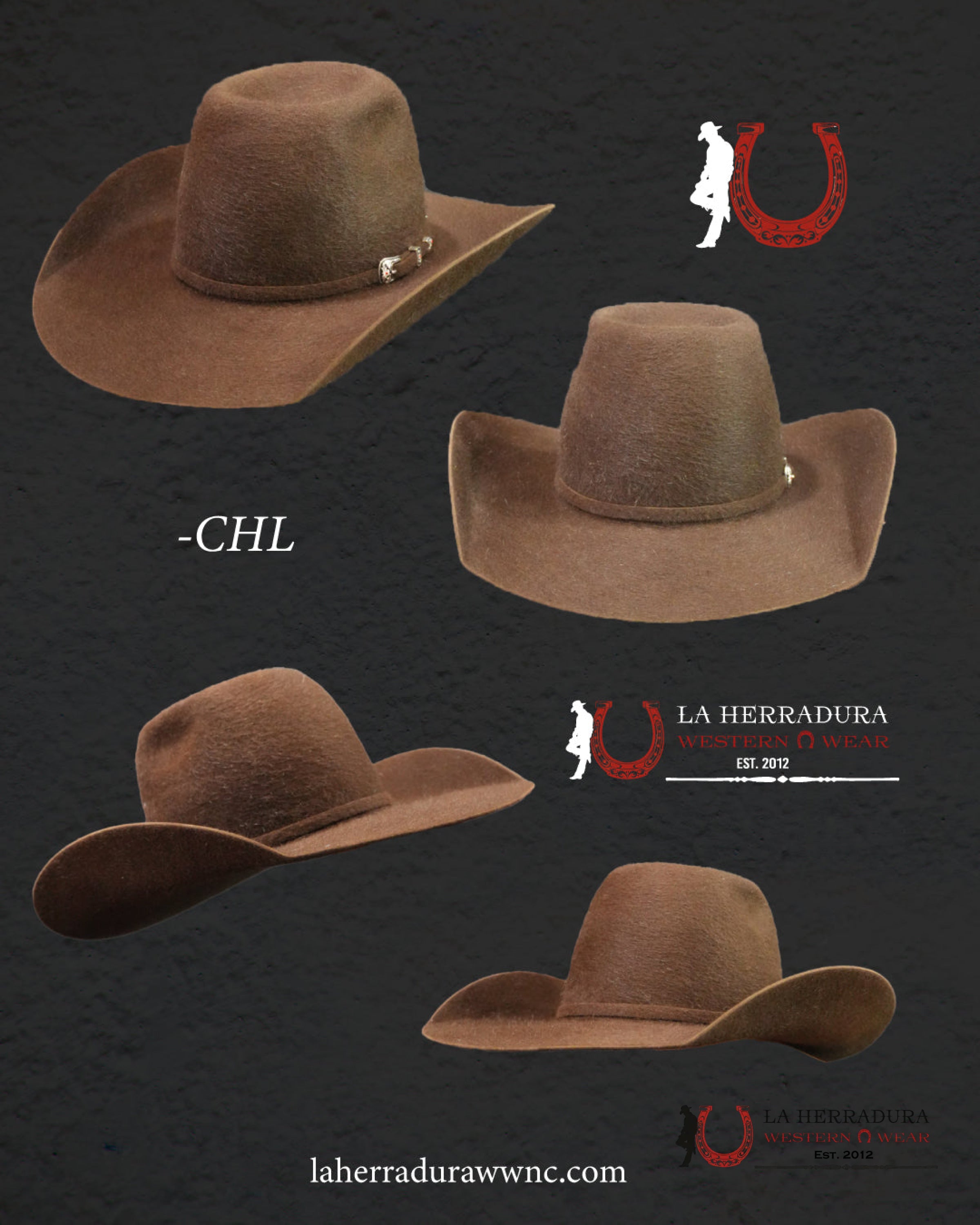 20X American Felt Hat Grizzly Chocolate TEJANA