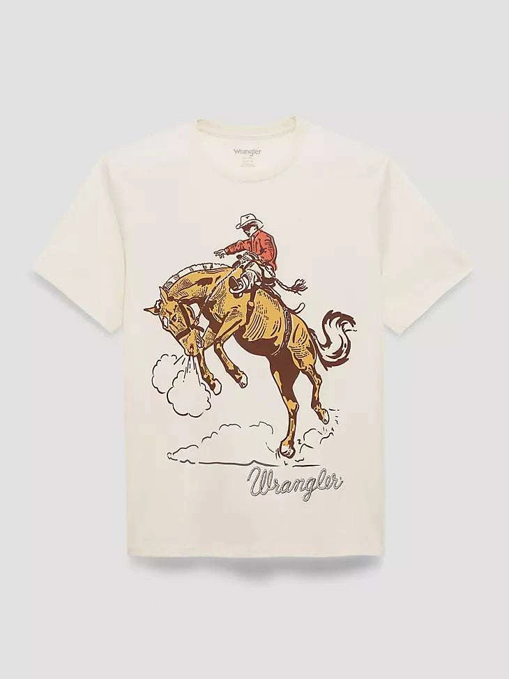 MEN'S WRANGLER GOLDEN BRONC DUAL GRAPHIC T-SHIRT 112375759 Laherradurawwnc.com