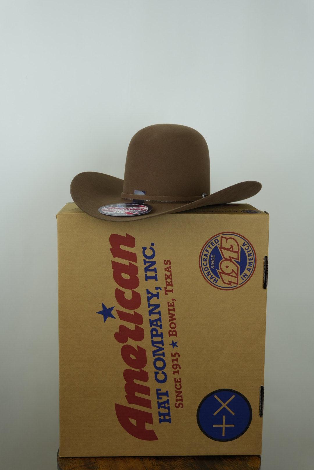 10X American Felt Hat Tuscan Open Crown