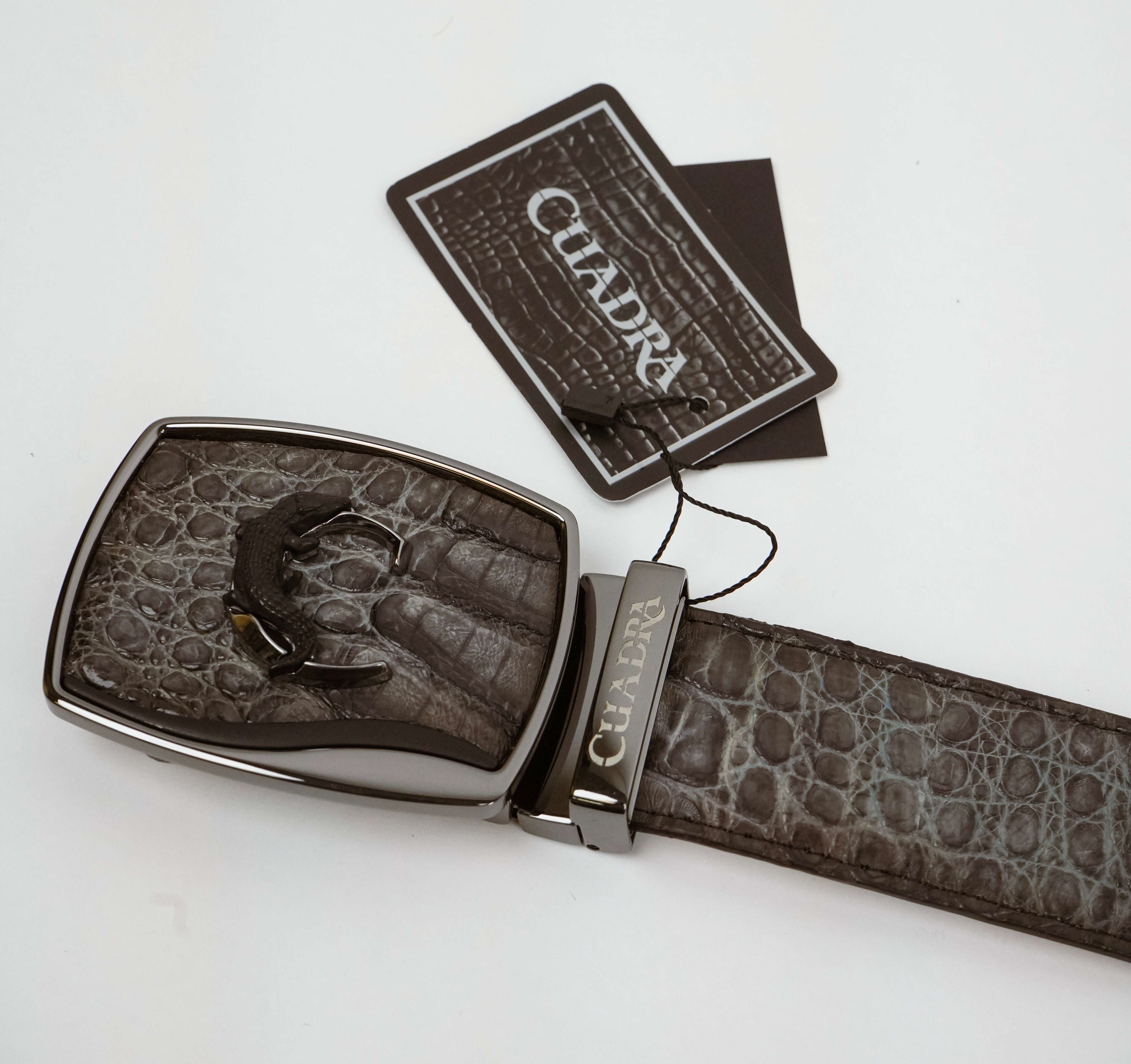 CUADRA GREY CAIMAN BELT FUSCUS STRAUSS GRIS -BC481 Laherradurawwnc.com