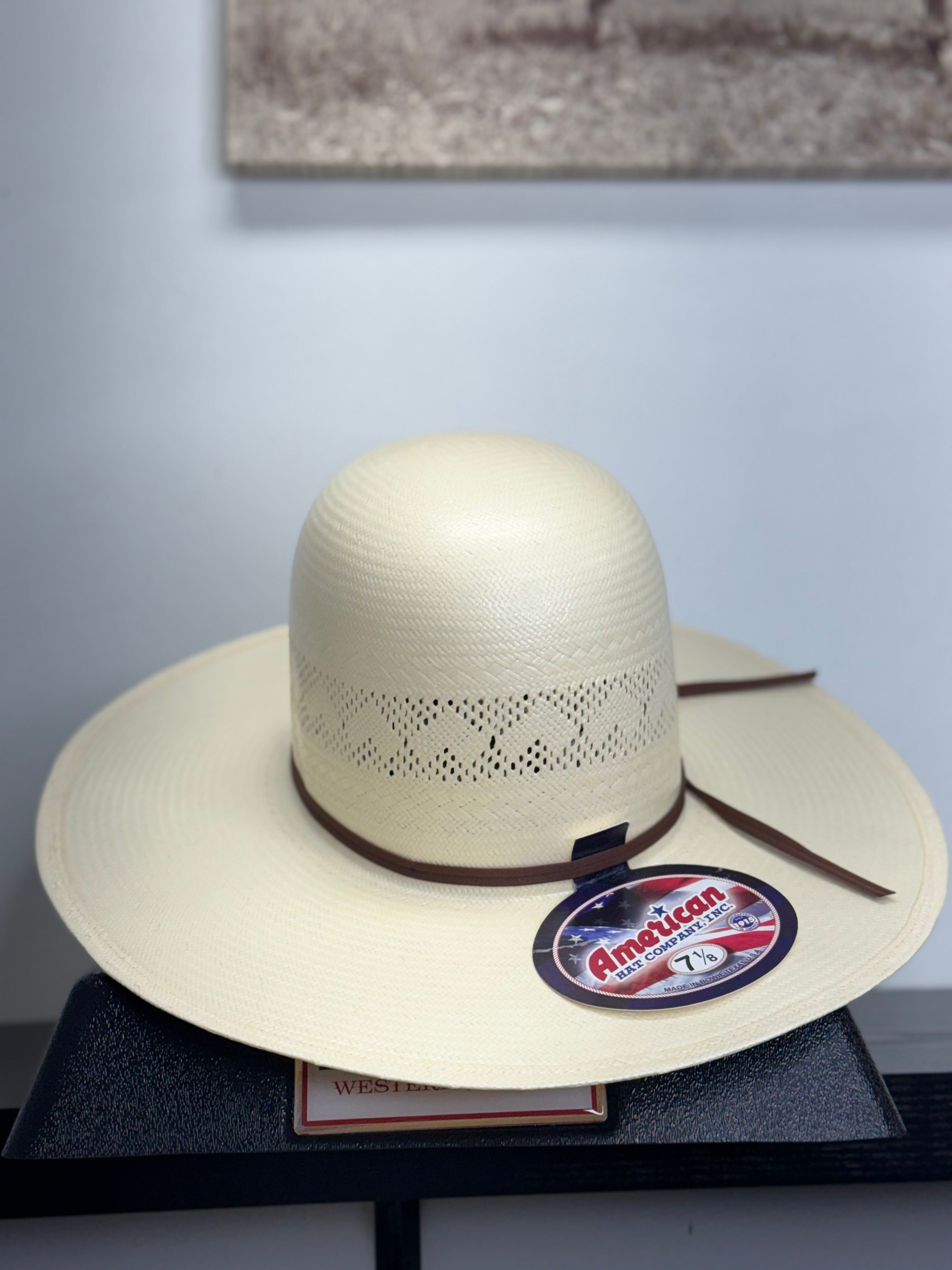 8110 AMERICAN HAT OPEN CROWN STRAW HAT STYLE