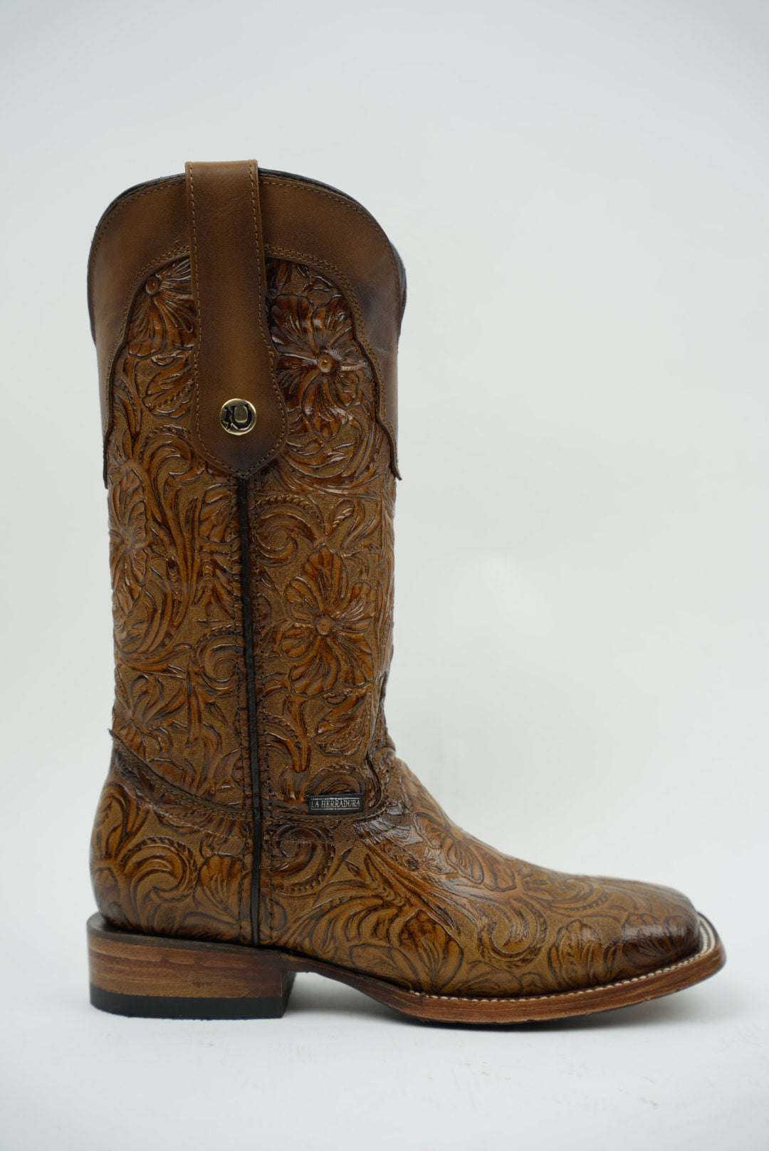 LA HERRADURA WOMEN MILA CINCELADO MIEL SQ TOE Laherradurawwnc.com