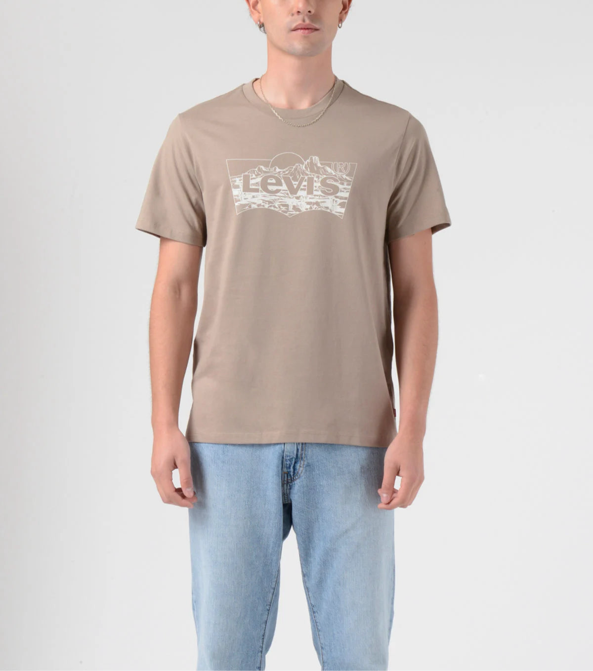 LEVI'S MENS SHORT SLEEVE T-SHIRT LIGHT BROWN 224911956