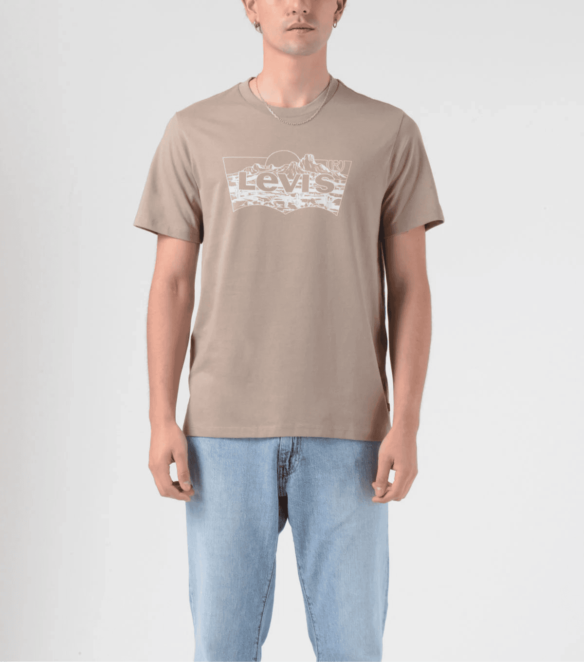 LEVI'S MENS SHORT SLEEVE T-SHIRT LIGHT BROWN 224911956 Laherradurawwnc.com