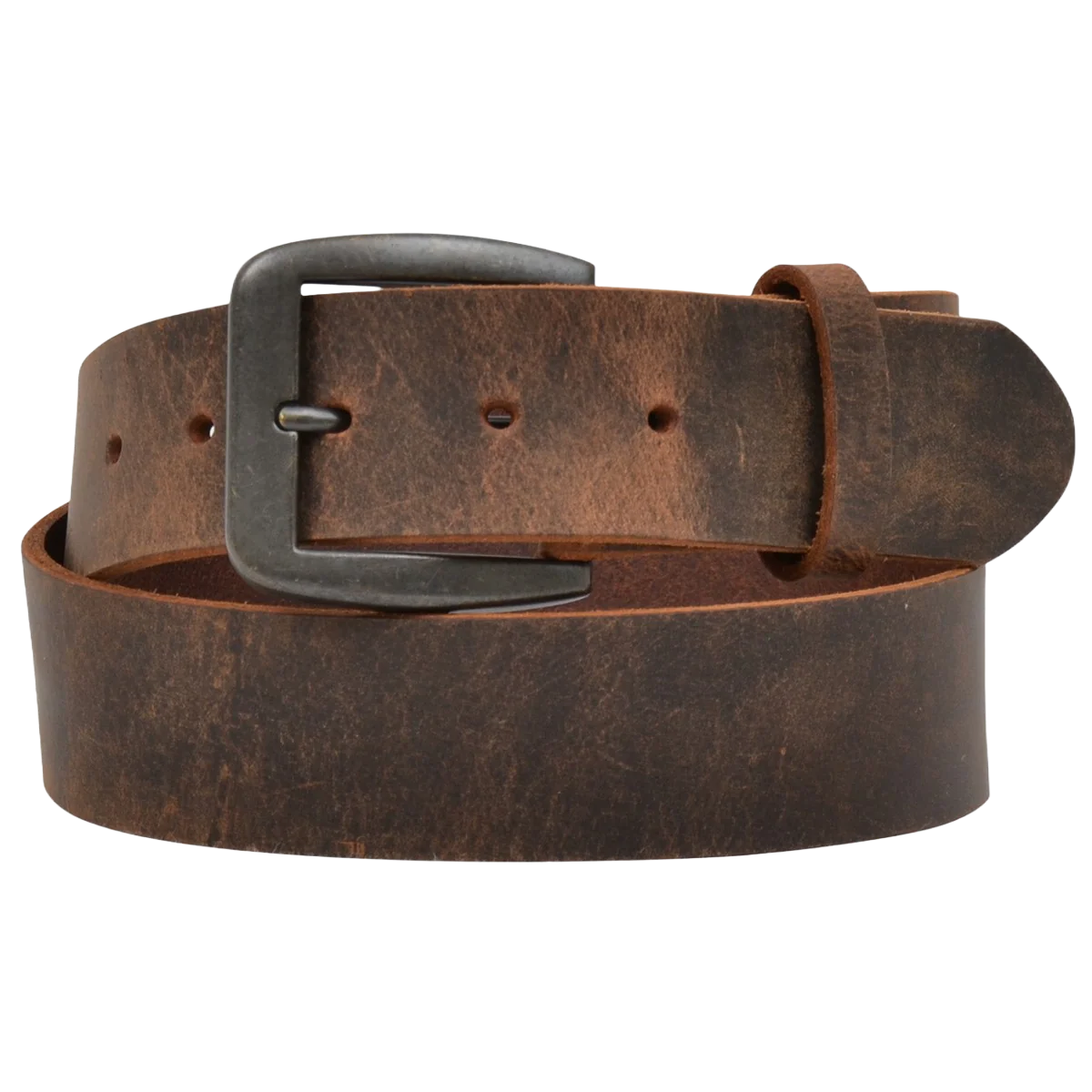 3D CO. DISTRESSED BROWN LEATHER WORK MEN BELT- D100000402 Laherradurawwnc.com