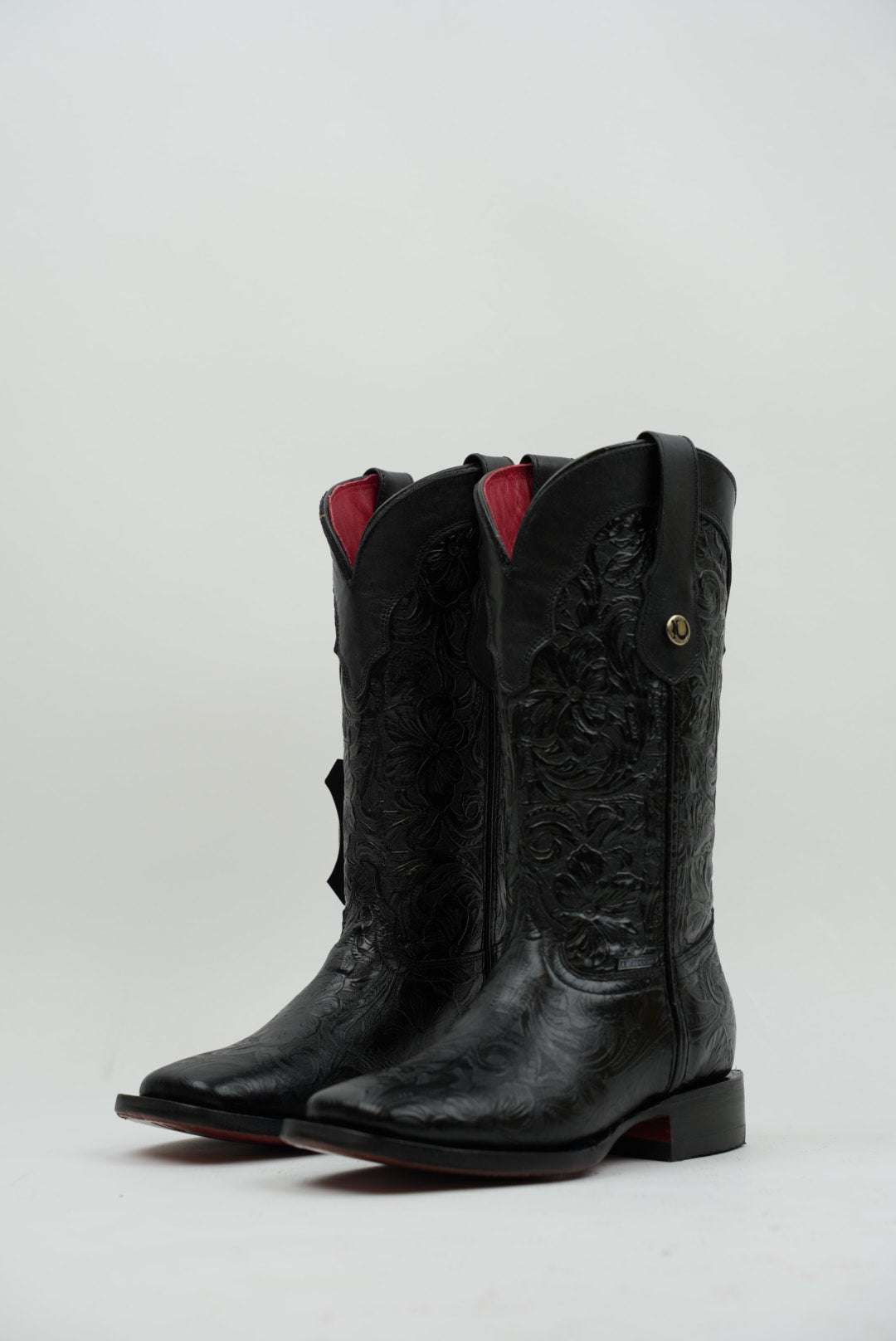 LA HERRADURA WOMEN MILA BLACK RED BOTTOM SQ TOE Laherradurawwnc.com