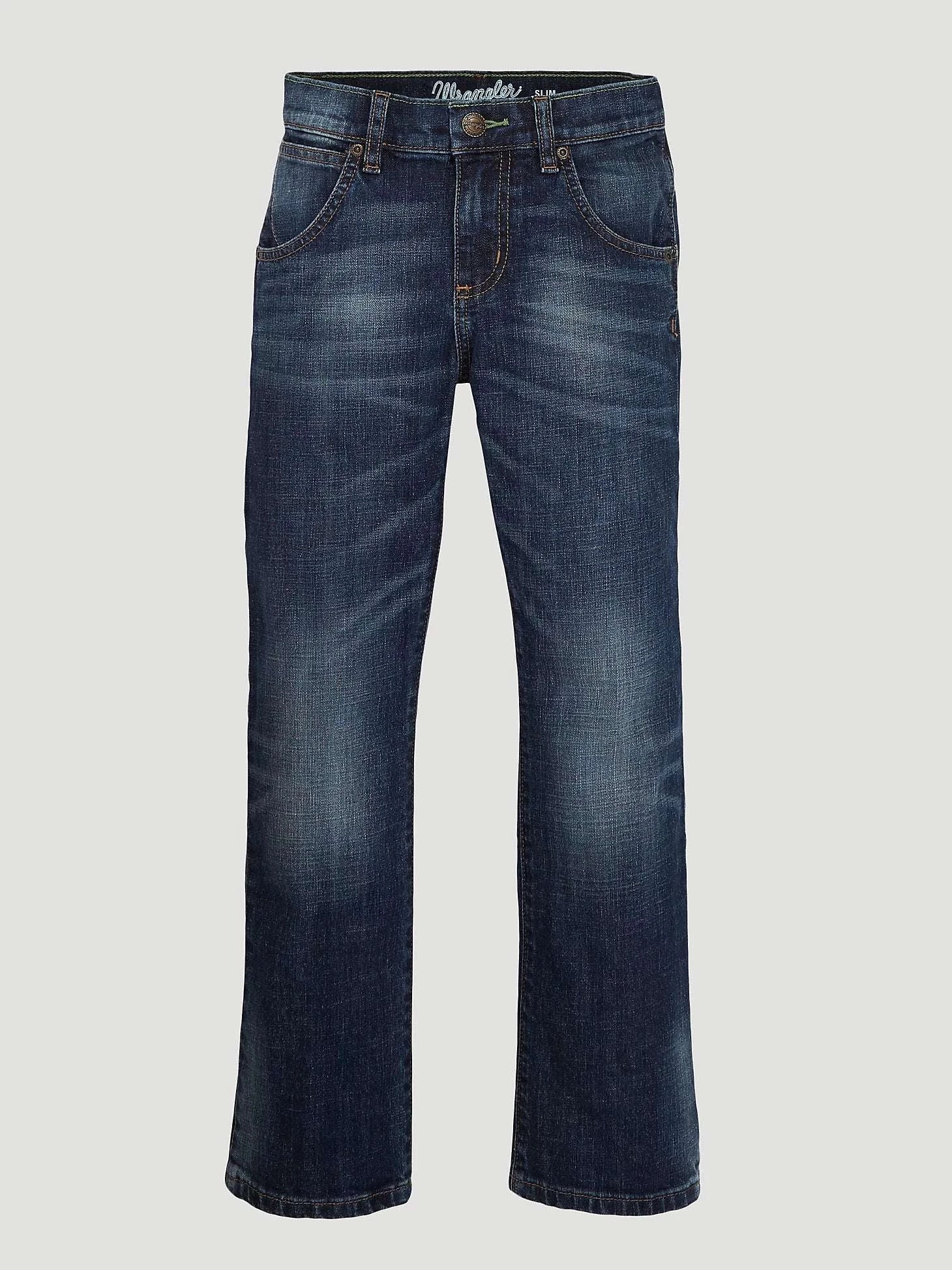 WRANGLER RETRO BOYS JEANS SLIM STRAIGHT BLUE DARCK 112370668 Laherradurawwnc.com