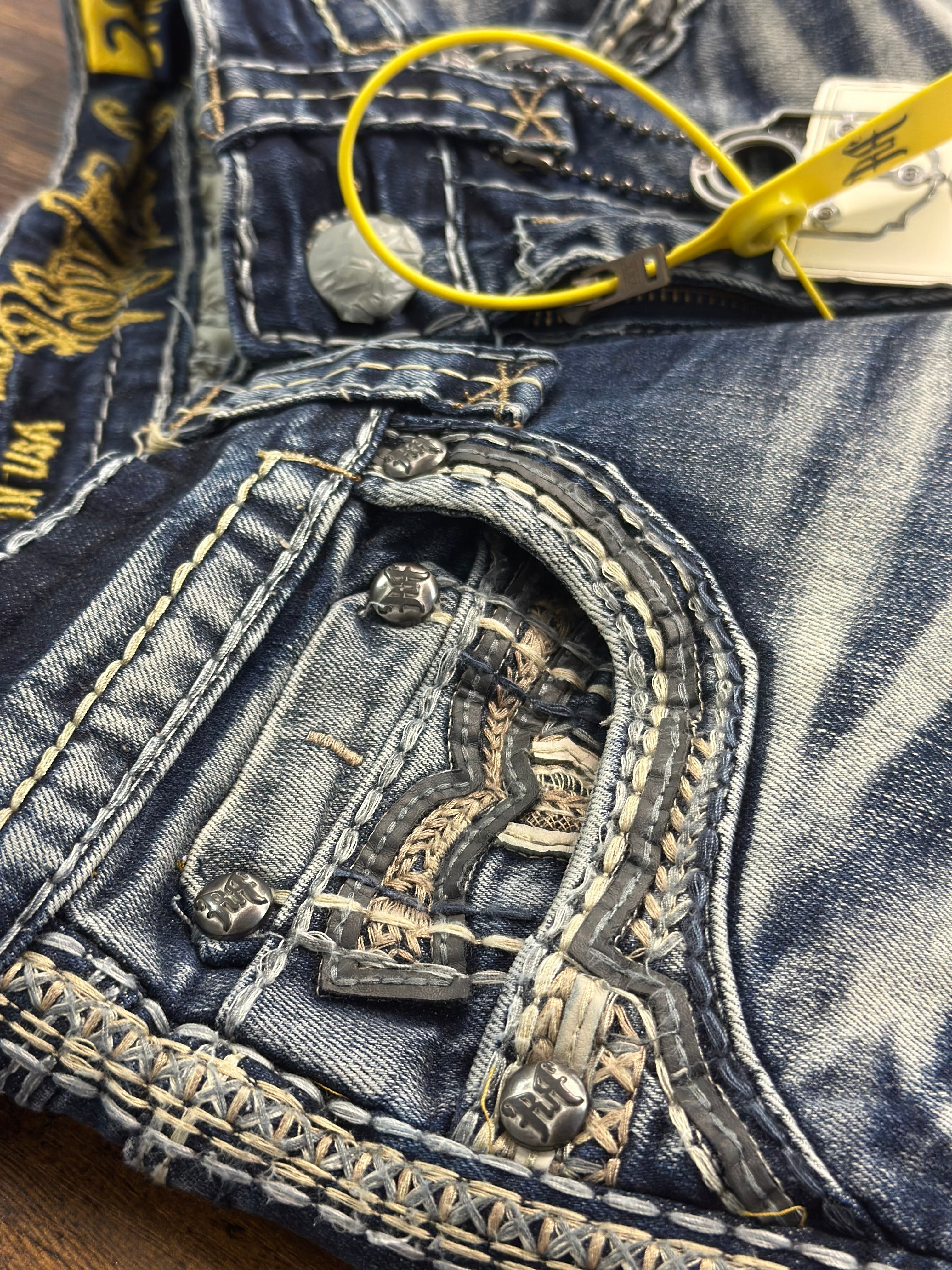 ROCK IN LA MENS PANTS BLUE R-358