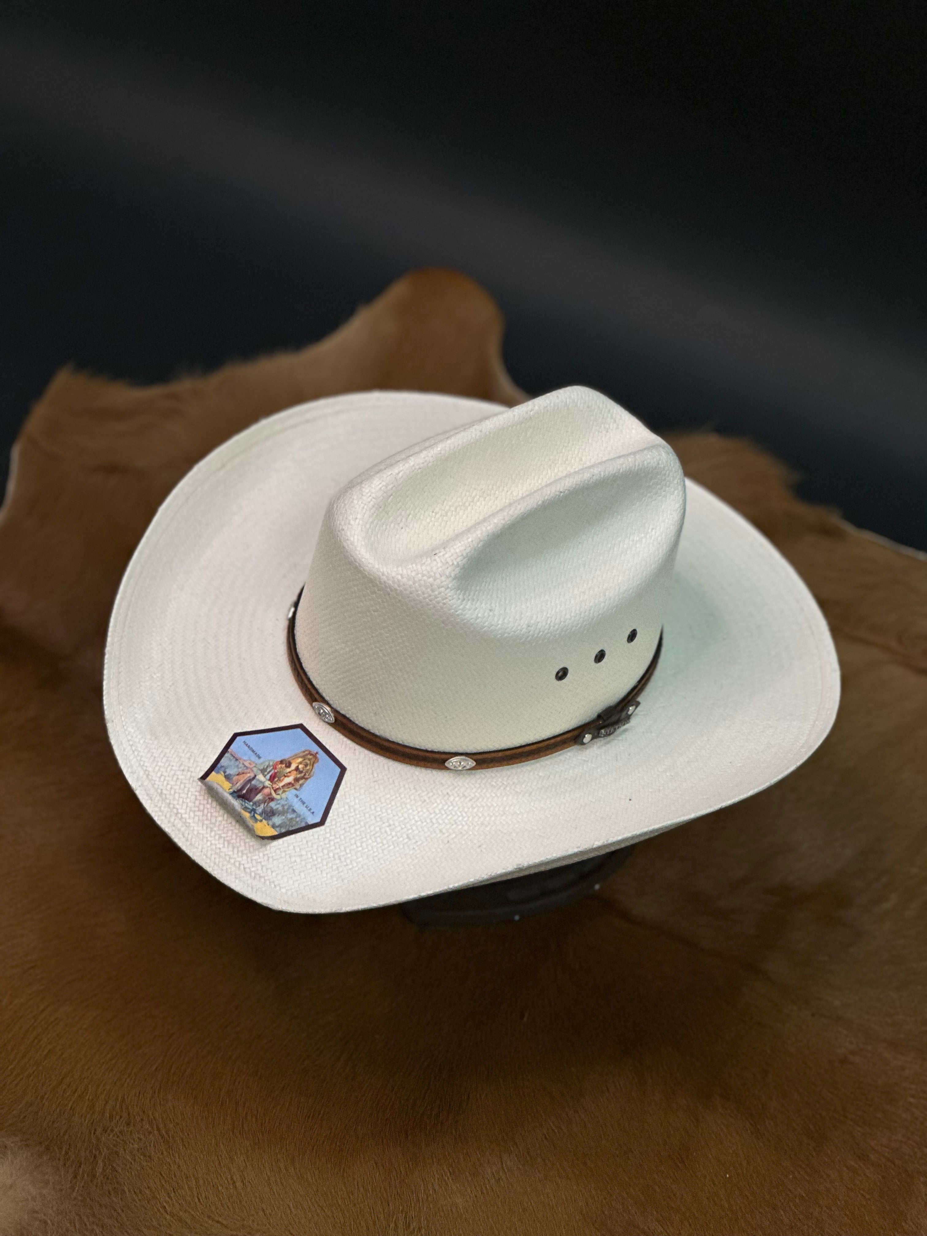 STETSON NATURAL ALAMO 10X STRAW HAT