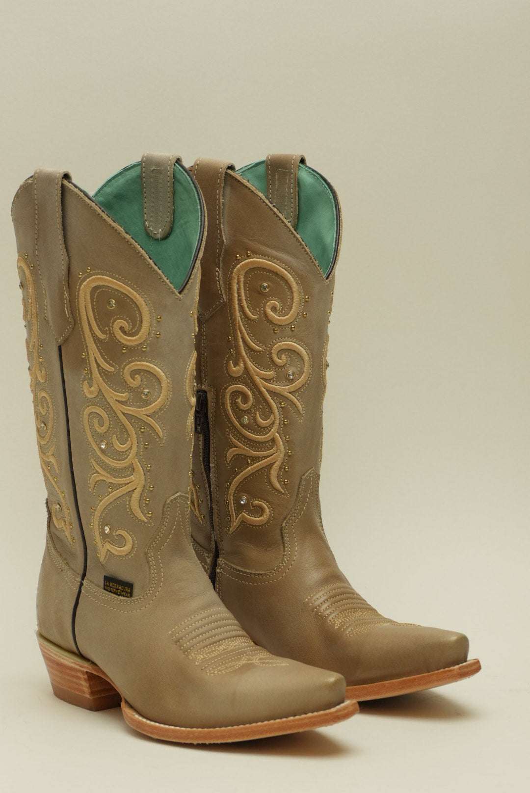 LA HERRADURA WOMEN VINTAGE RUST TALCO CREMA FULL SNIP TOE Laherradurawwnc.com