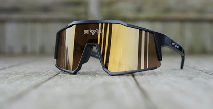 LOST CALF RAPTOR BLACK/GOLD SUNGLASSES