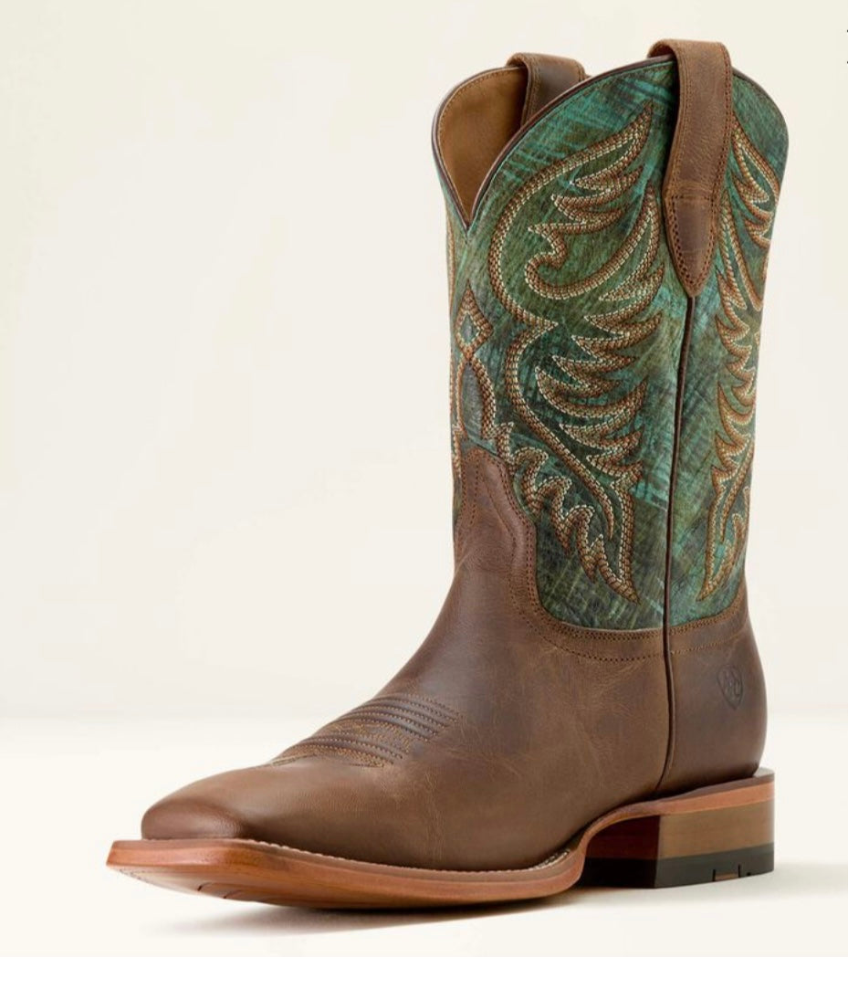 MEN ARIAT BOOT TOTALLY TAN/ ROARIN TURQUOISE 10064000