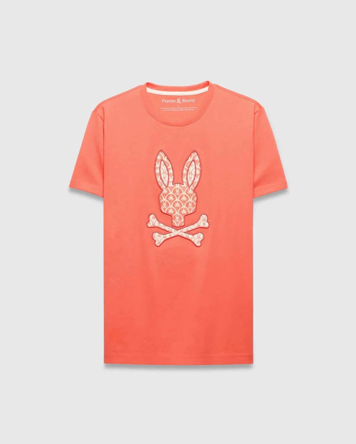 PSYCHO BUNNY BRAD GRAPHIC TEE EMBERGLOW - MT0200274 Laherradurawwnc.com