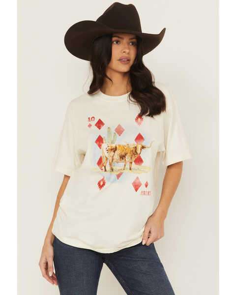 ARIAT WOMEN ACES SS T-SHIRT PAPYRUS 10062805 Laherradurawwnc.com