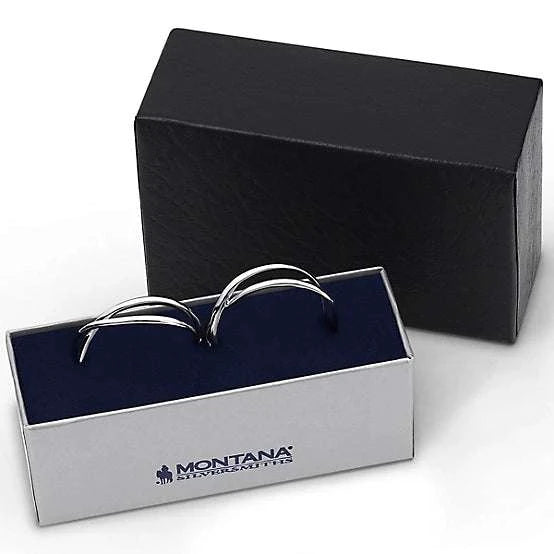 Montana Silversmith Daring Crossed Hoop Earrings Laherradurawwnc.com