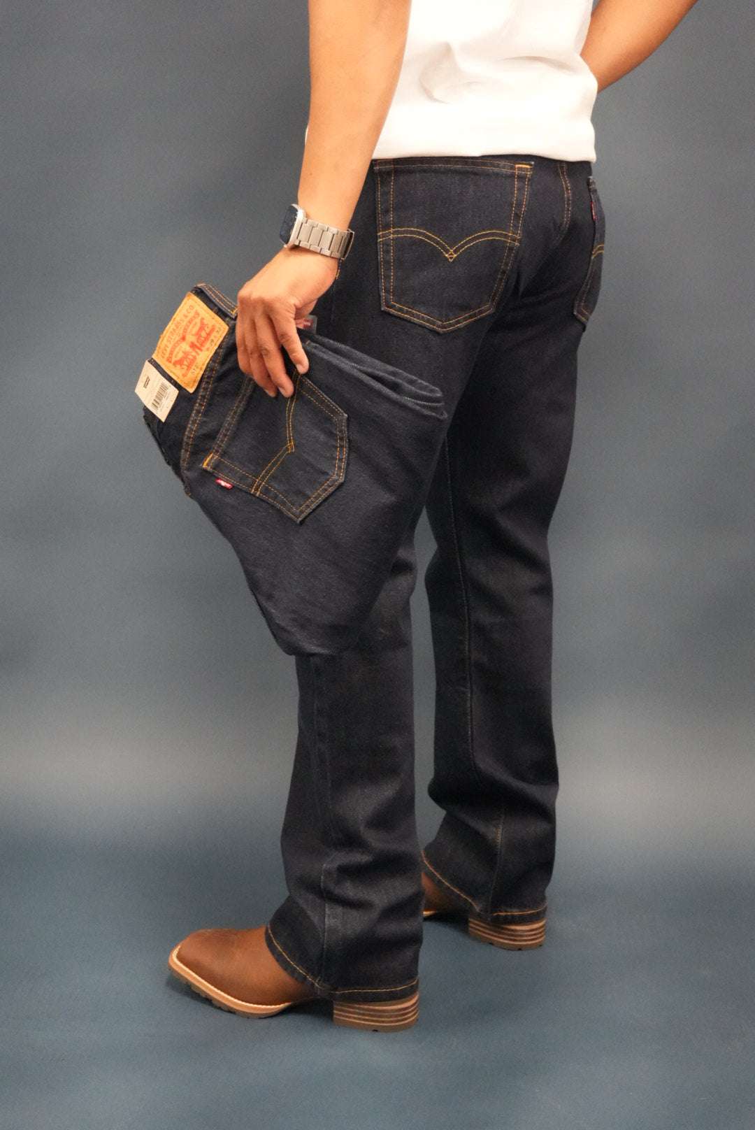 LEVI’S MEN'S 517 BOOTCUT DARK DENIM JEANS - 005170216 Laherradurawwnc.com