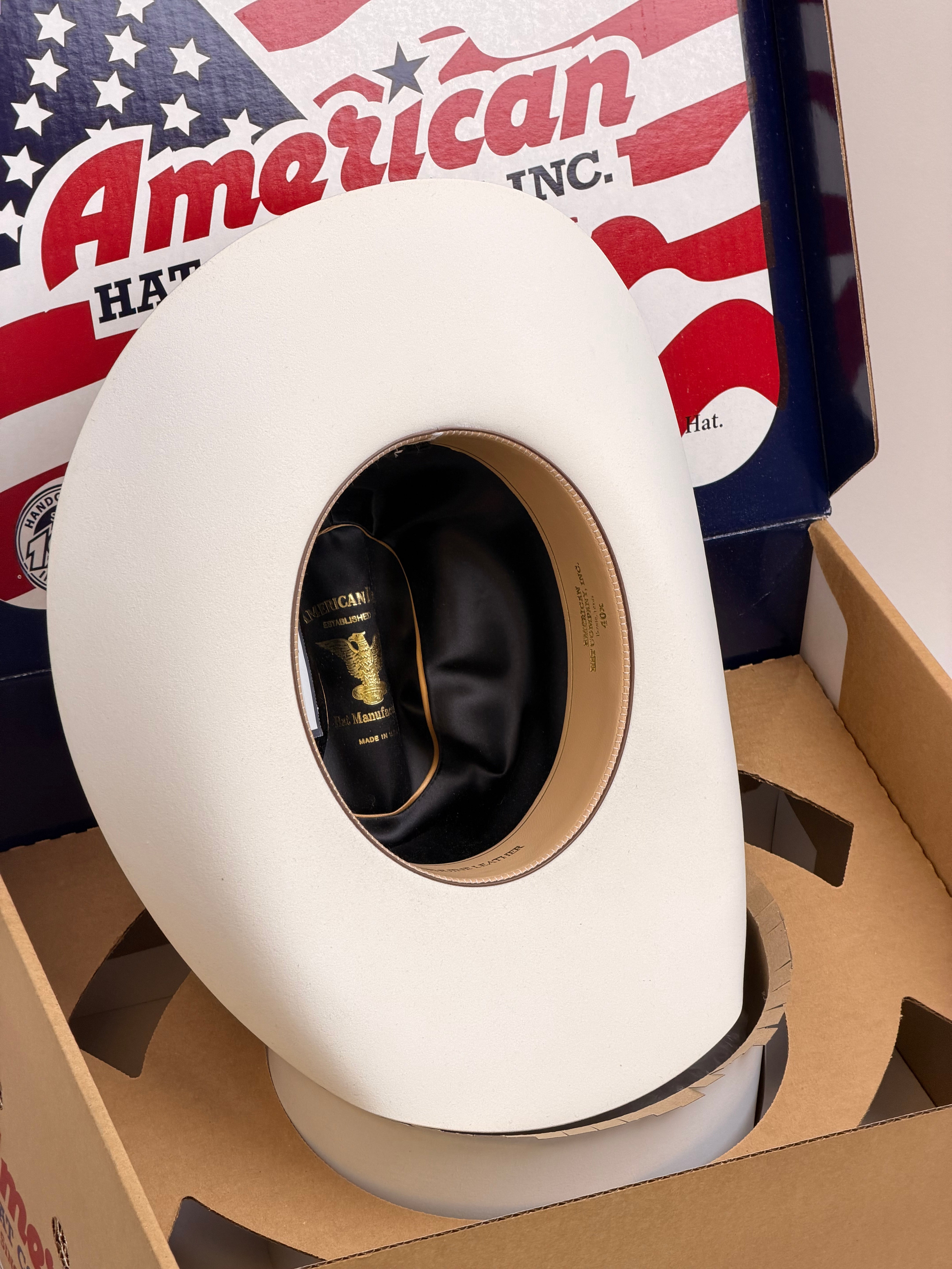 40X American Felt Hat White