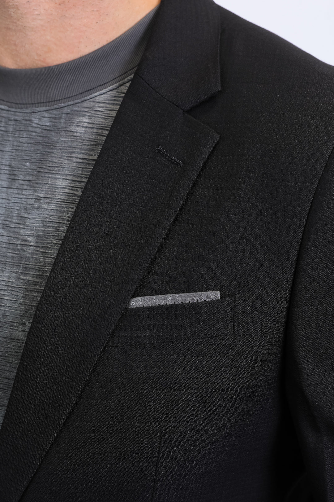 PLATINI MENS MODERN FIT BLACK BLAZER -BLZ10530