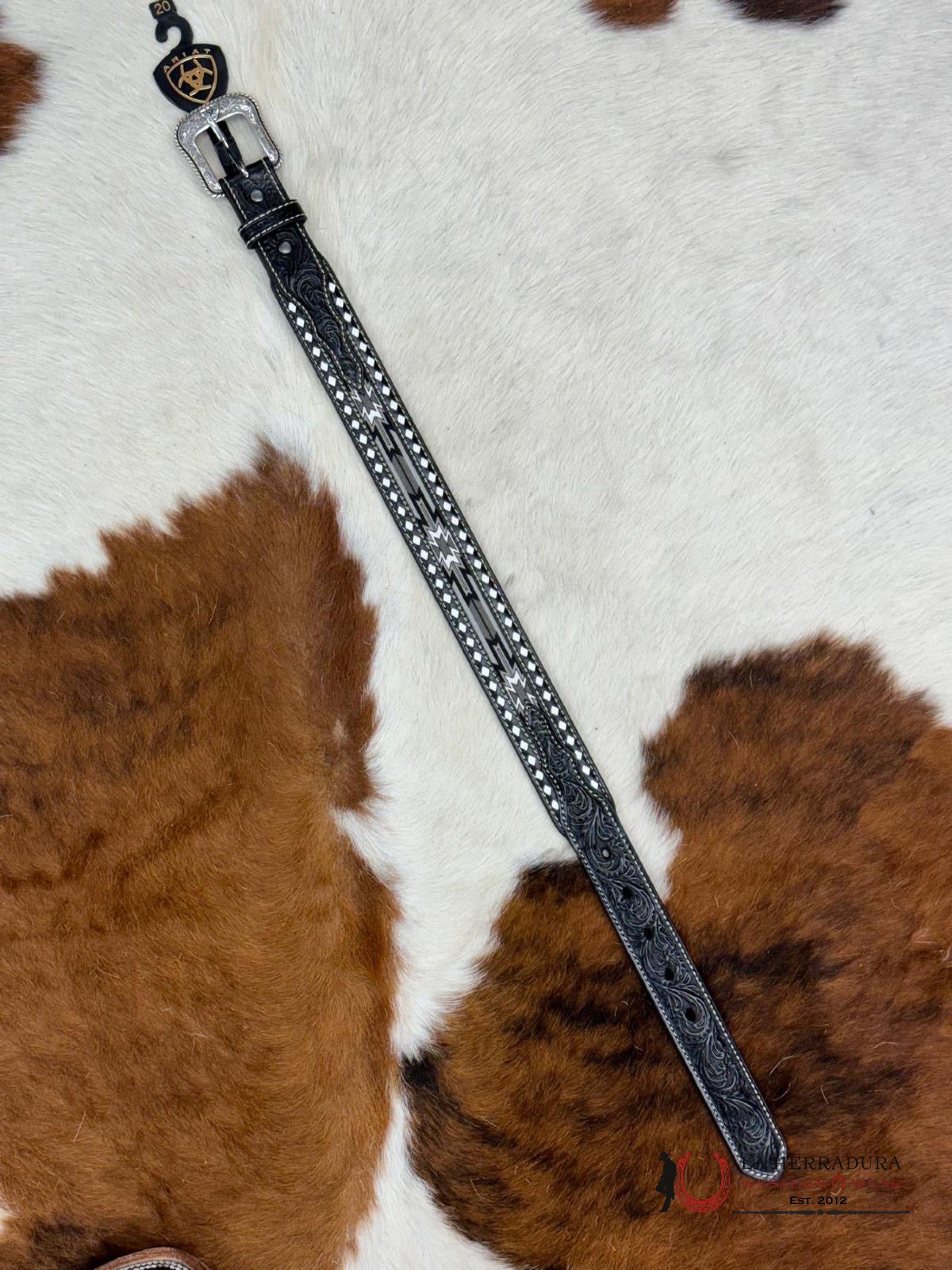 3D Belt Company Boy Black & White Aztec Niños