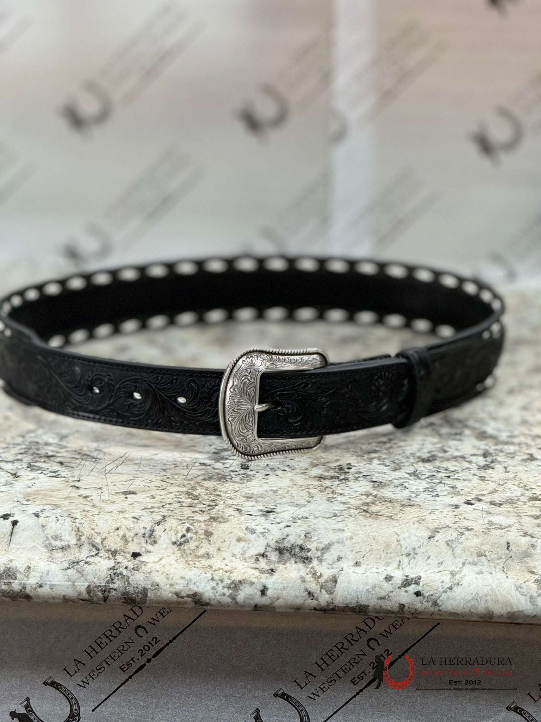 3D Red Cross Aztec Black Belt Cinturones Hombres