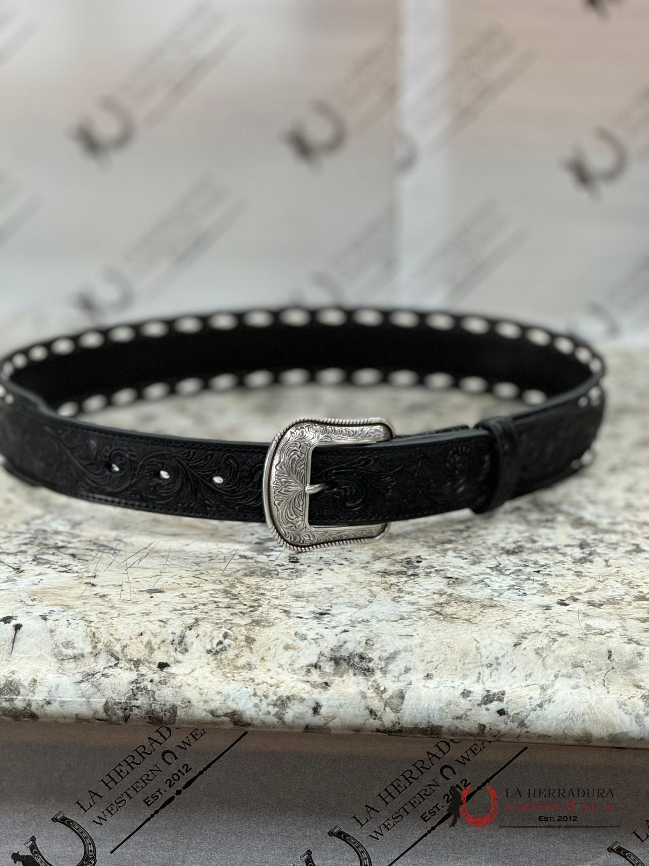 3D Red Cross Aztec Black Belt Cinturones Hombres