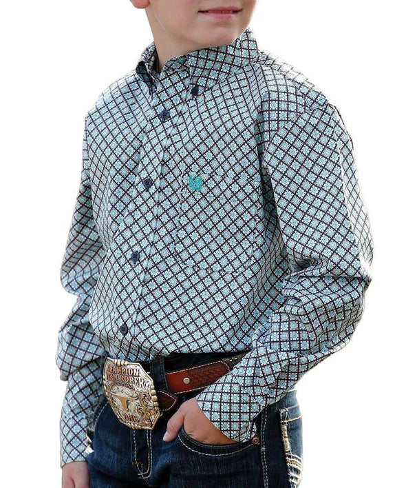CINCH KIDS SHIRT LONG SLEEVE MTW7060264 CHR