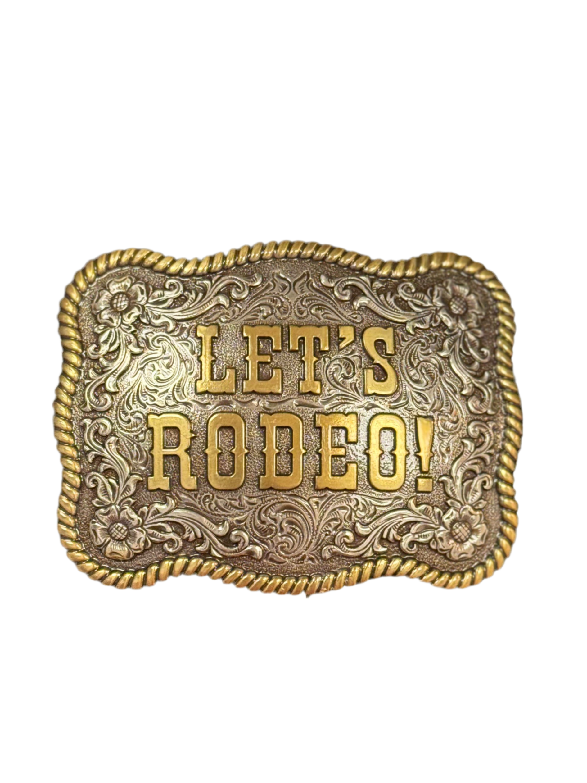 NOCONA BELT BUCKLE LETS RODEO 37956