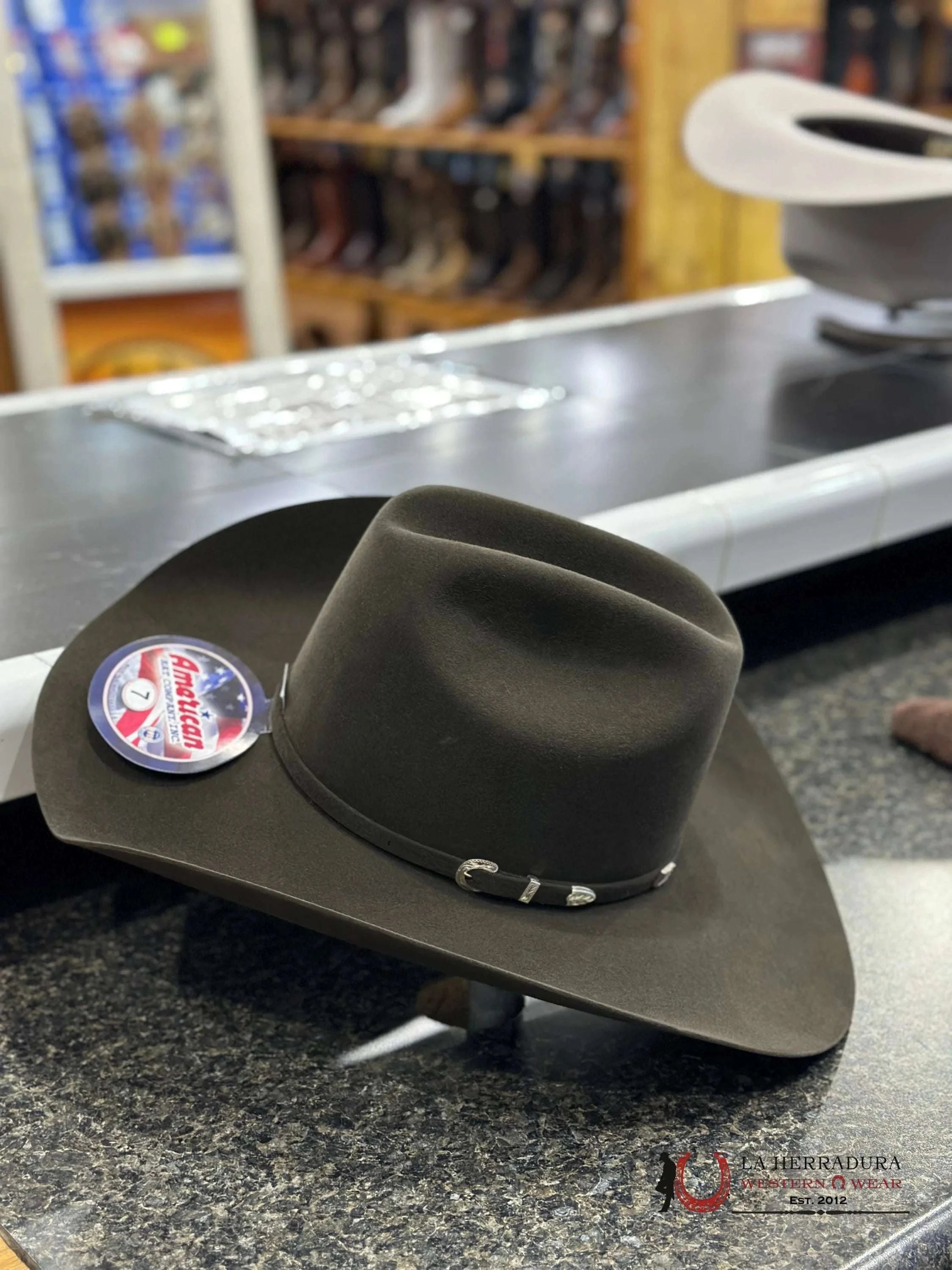 40X American Felt Hat Eversgreen Tejana
