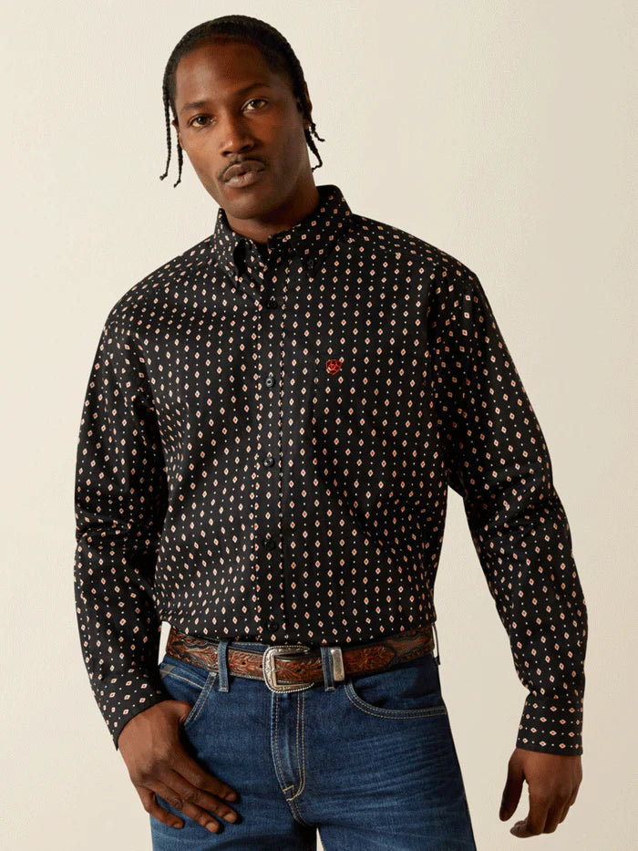 ARIAT MENS THORIN CLASSIC FIT LONG SLEEVE WESTERN SHIRT 10062182