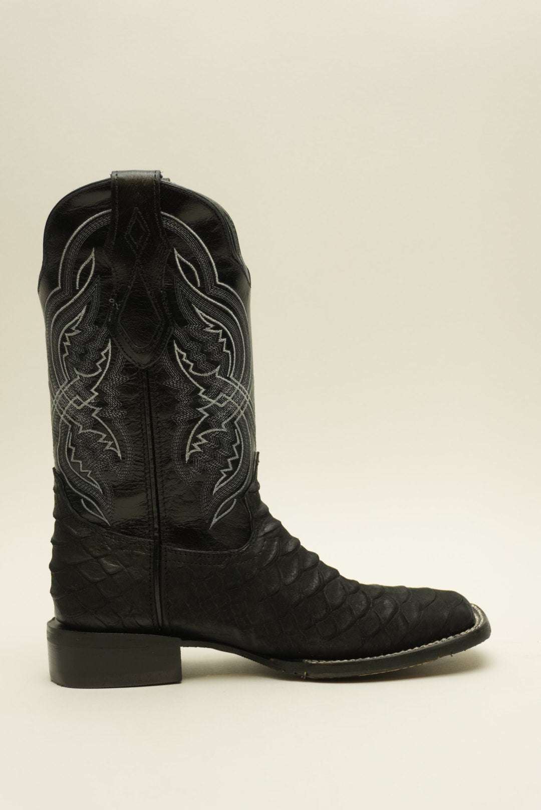 LA HERRADURA MENS DANIEL PITON JUMBO NOBUCK NEGRO BARZA SQUARE TOE BOOT Laherradurawwnc.com