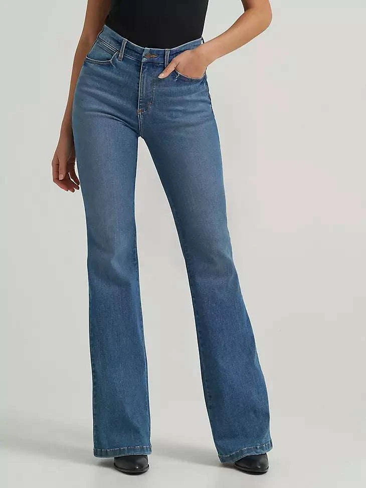 WRANGLER WOMEN BESPOKE FLARE JEANS- 112379506 Laherradurawwnc.com