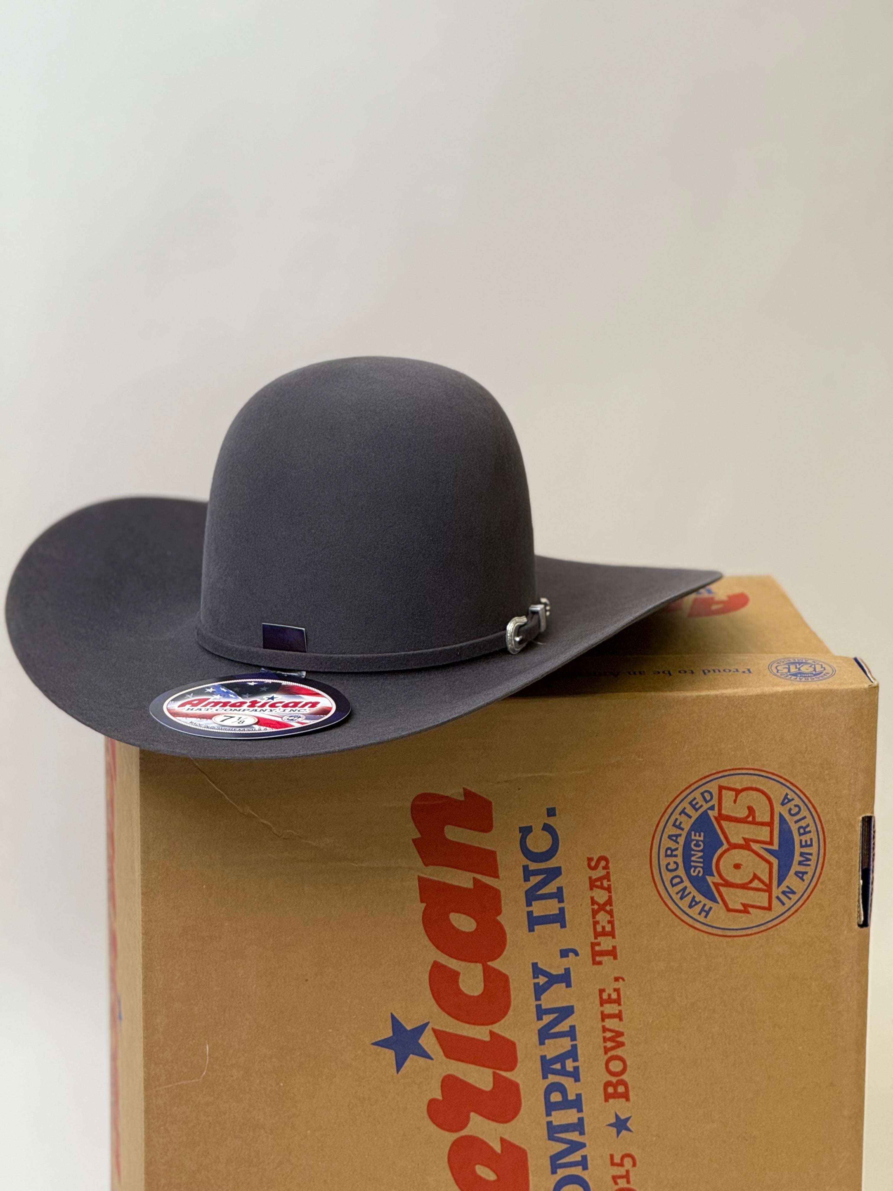7X American Felt Hat Steel Open Crown Laherradurawwnc.com