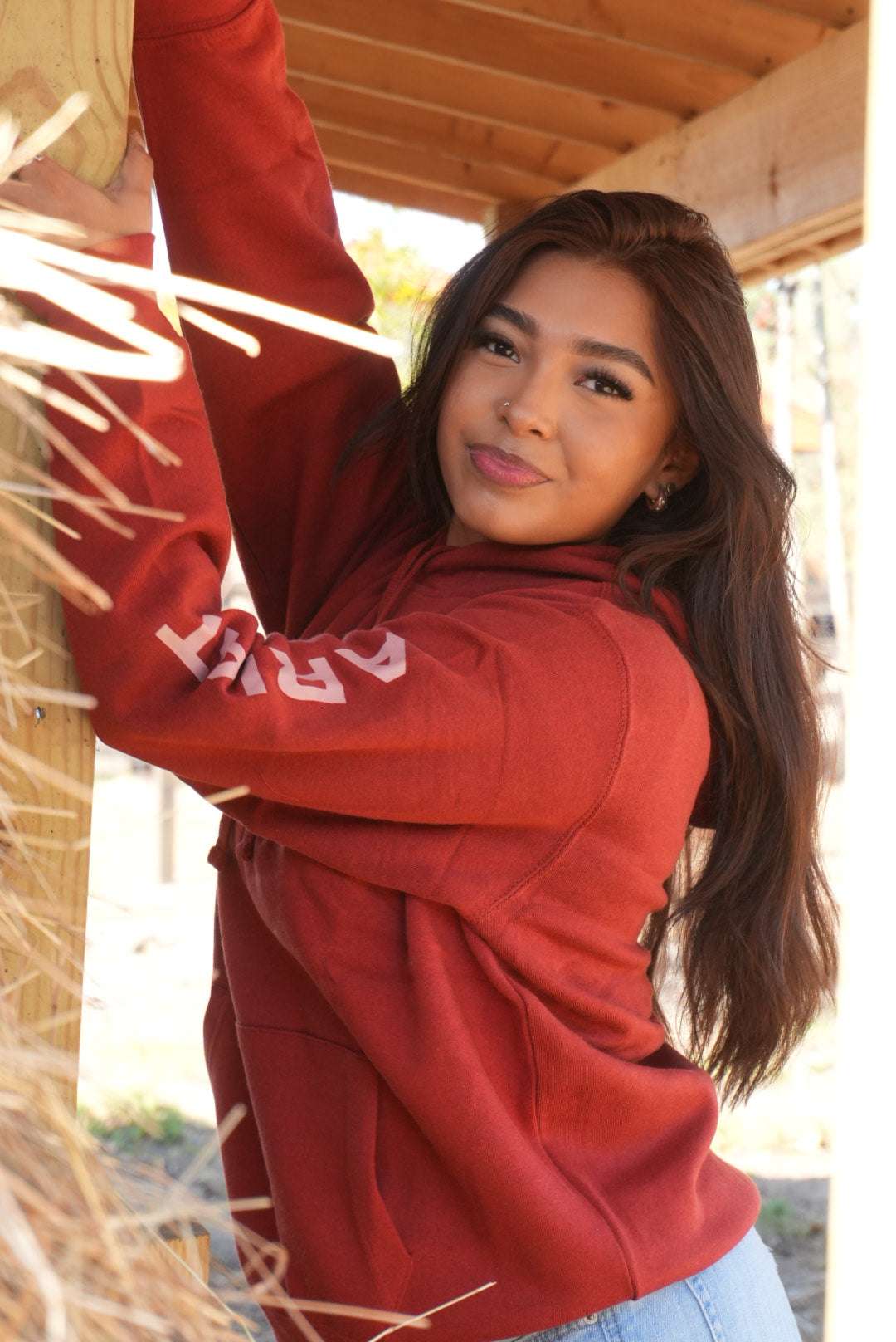Women’s Ariat Real Classic Arm Logo hoodie -10041634 Laherradurawwnc.com