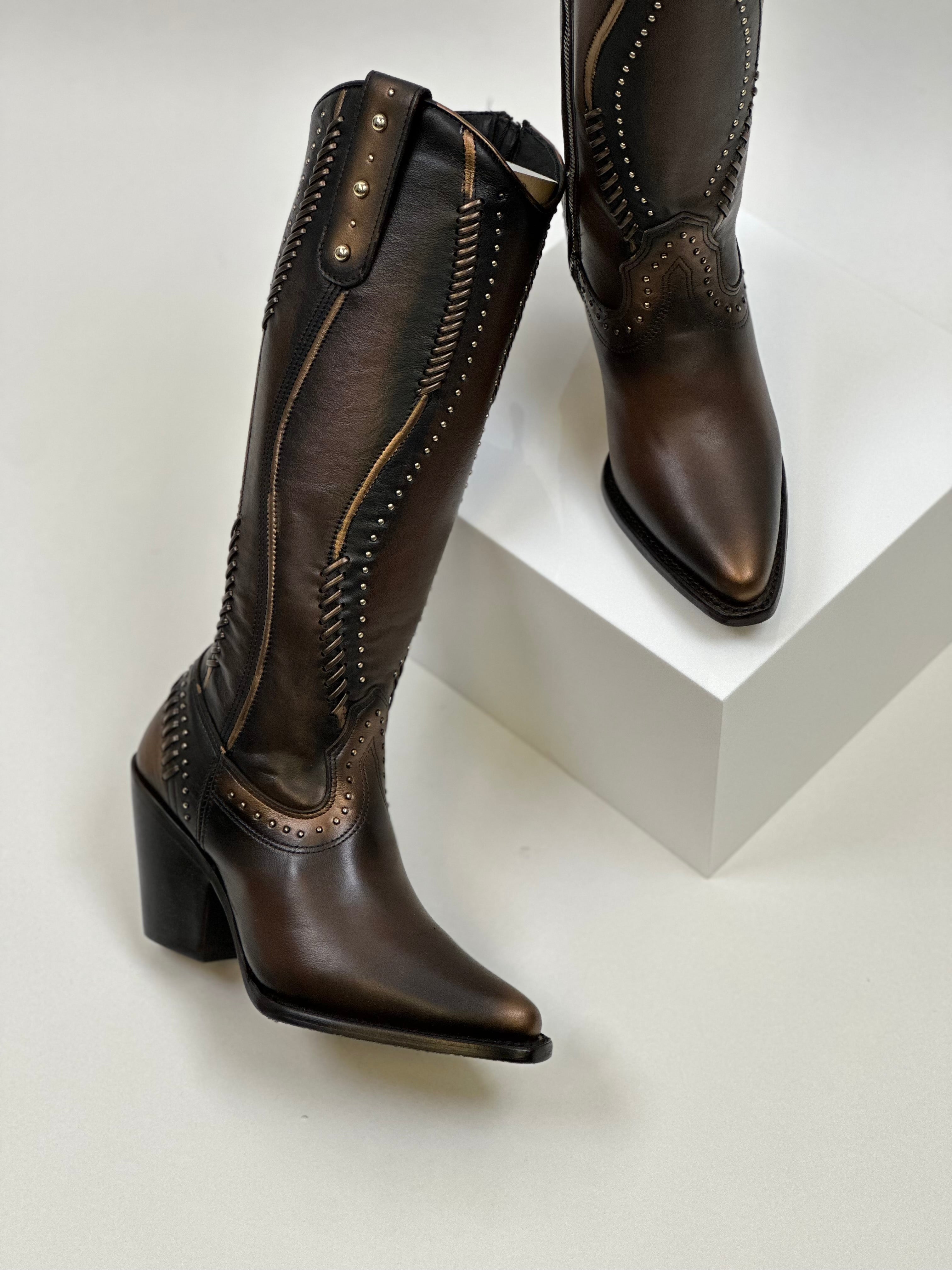 WOMEN’S CUADRA TALL BOOT RES VINTAGE CAMALEON BROWN SUAVE CC260