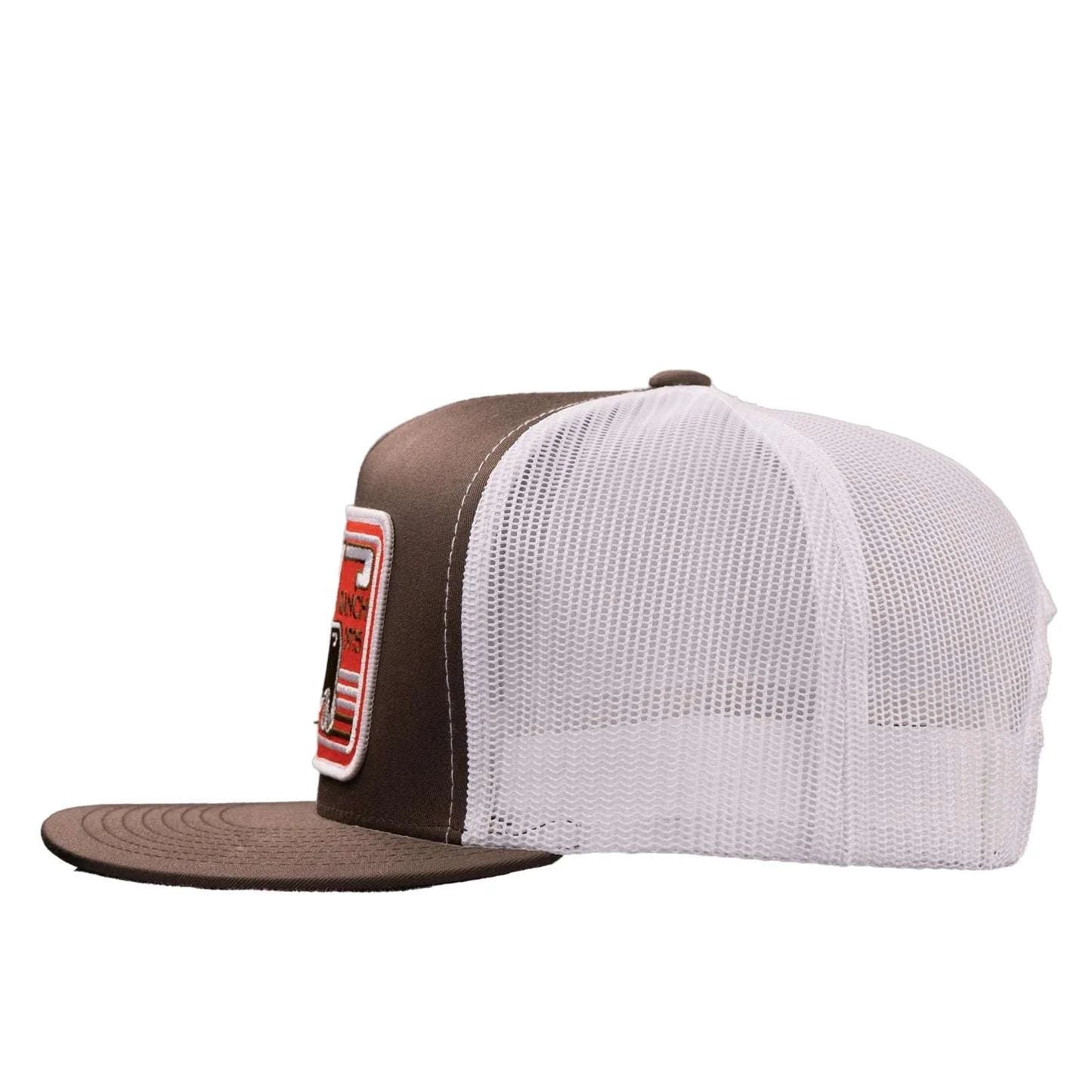 LAZY J CAPS BROWN- WHITE- CBRNWHT4 Laherradurawwnc.com