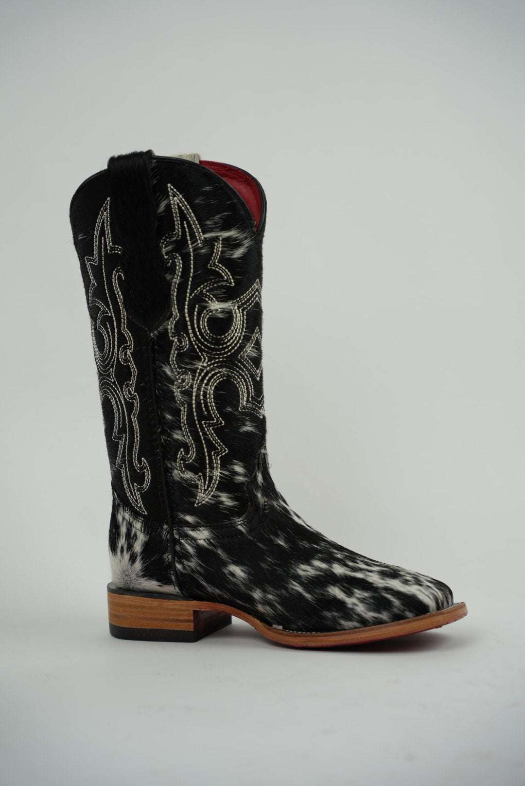 LA HERRADURA WOMEN KATHERINE HD COWHIDE BLANCO NEGRO R/B SQ TOE Laherradurawwnc.com
