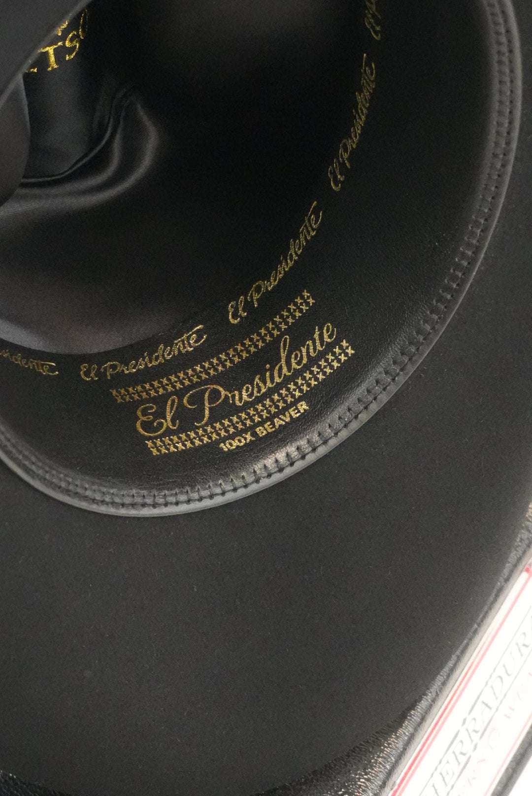 STETSON EL PRESIDENTE 100X BLACK/NEGRO COPA CHICA Laherradurawwnc.com