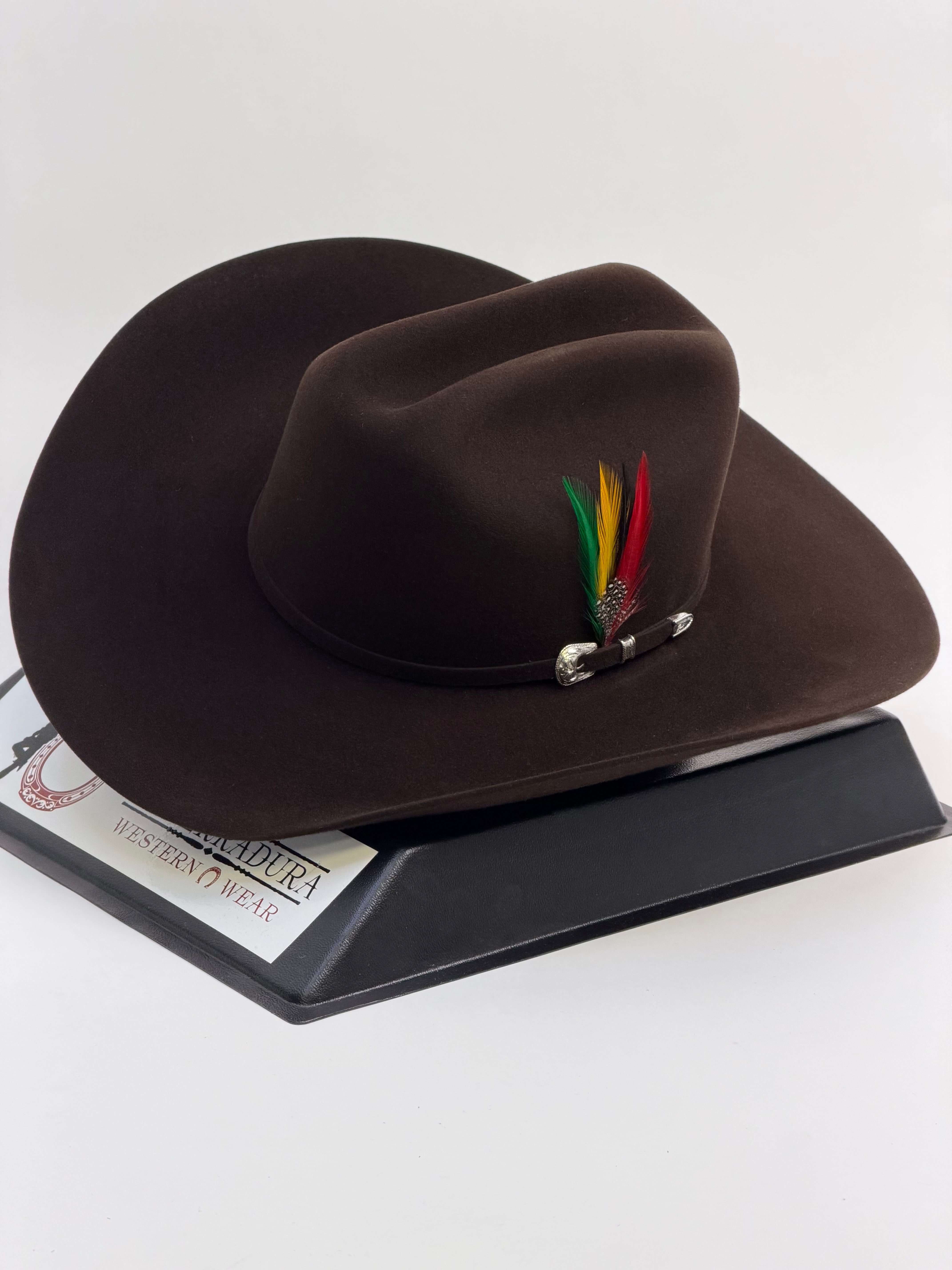 LARRY MAHAN´S 10X JERARCA COWBOY SOMBRERO PLATINO