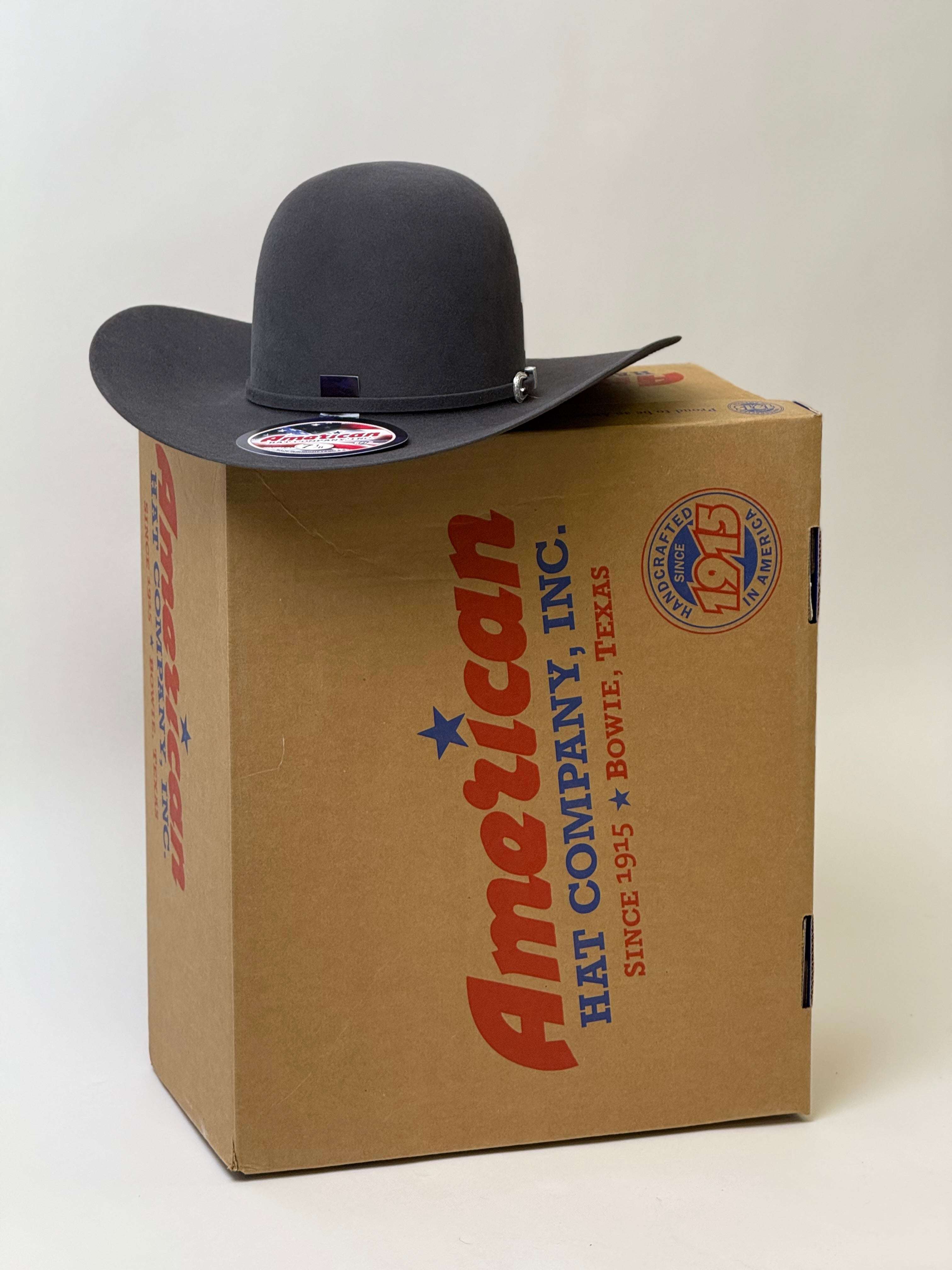 7X American Felt Hat Steel Open Crown Laherradurawwnc.com