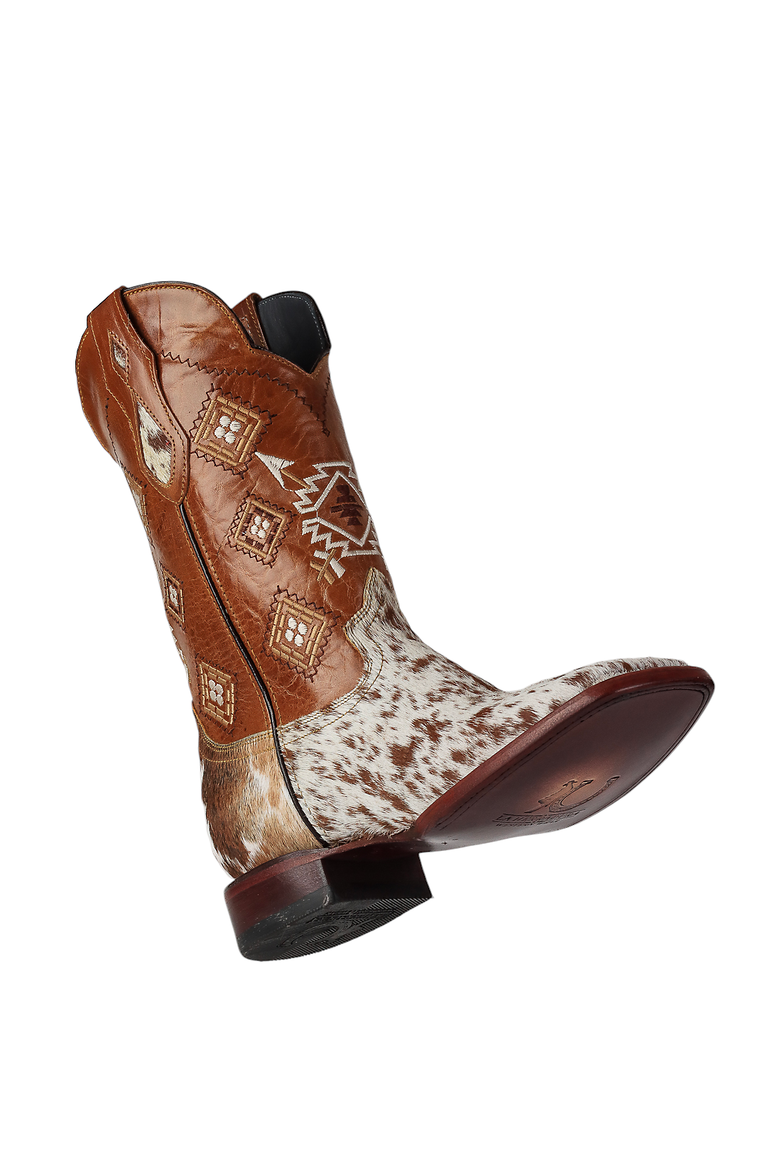 LA HERRADURA MENS DANIEL PELO PINTO CAFE BARZA CAJETA SQUARE TOE BOOT