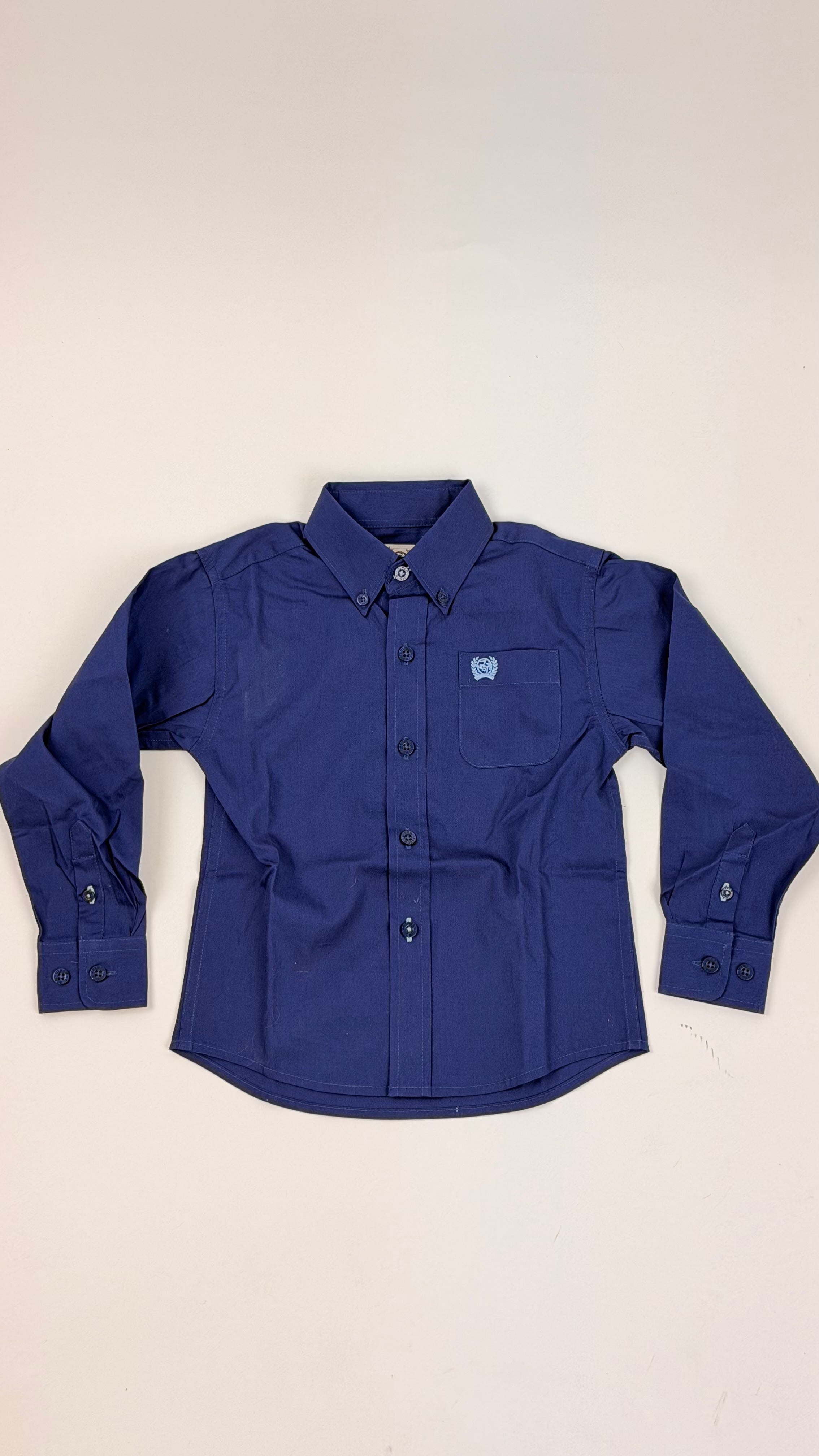 CINCH BABY’S LONG SLEEVE SHIRT BLUE -MTW7062412