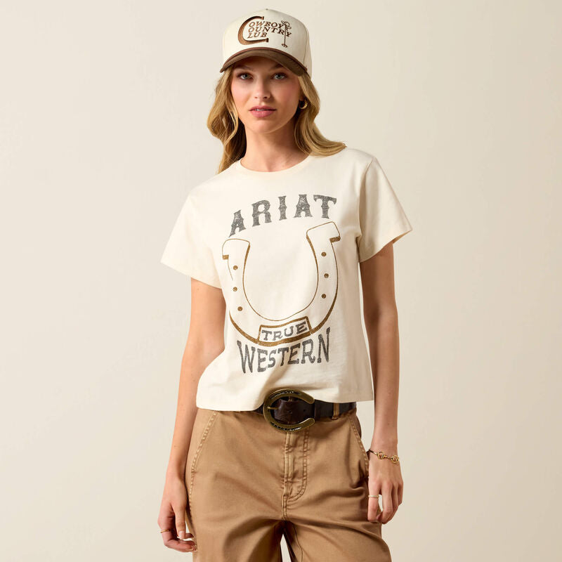 ARIAT WOMENS TRUE WEST IN COLOR NATURAL- 10082163
