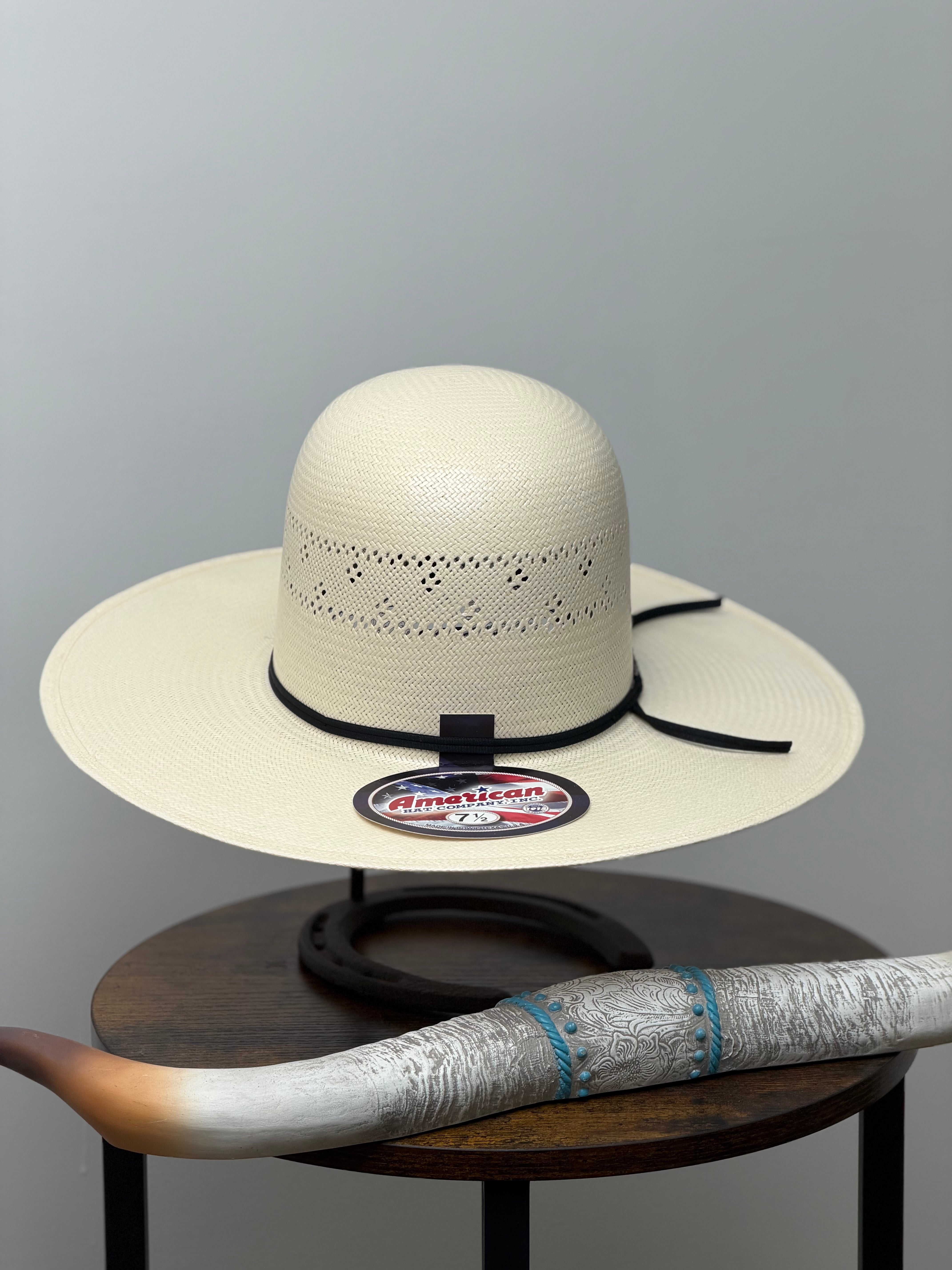 7210 AMERICAN HAT OPEN CROWN STRAW HAT STYLE