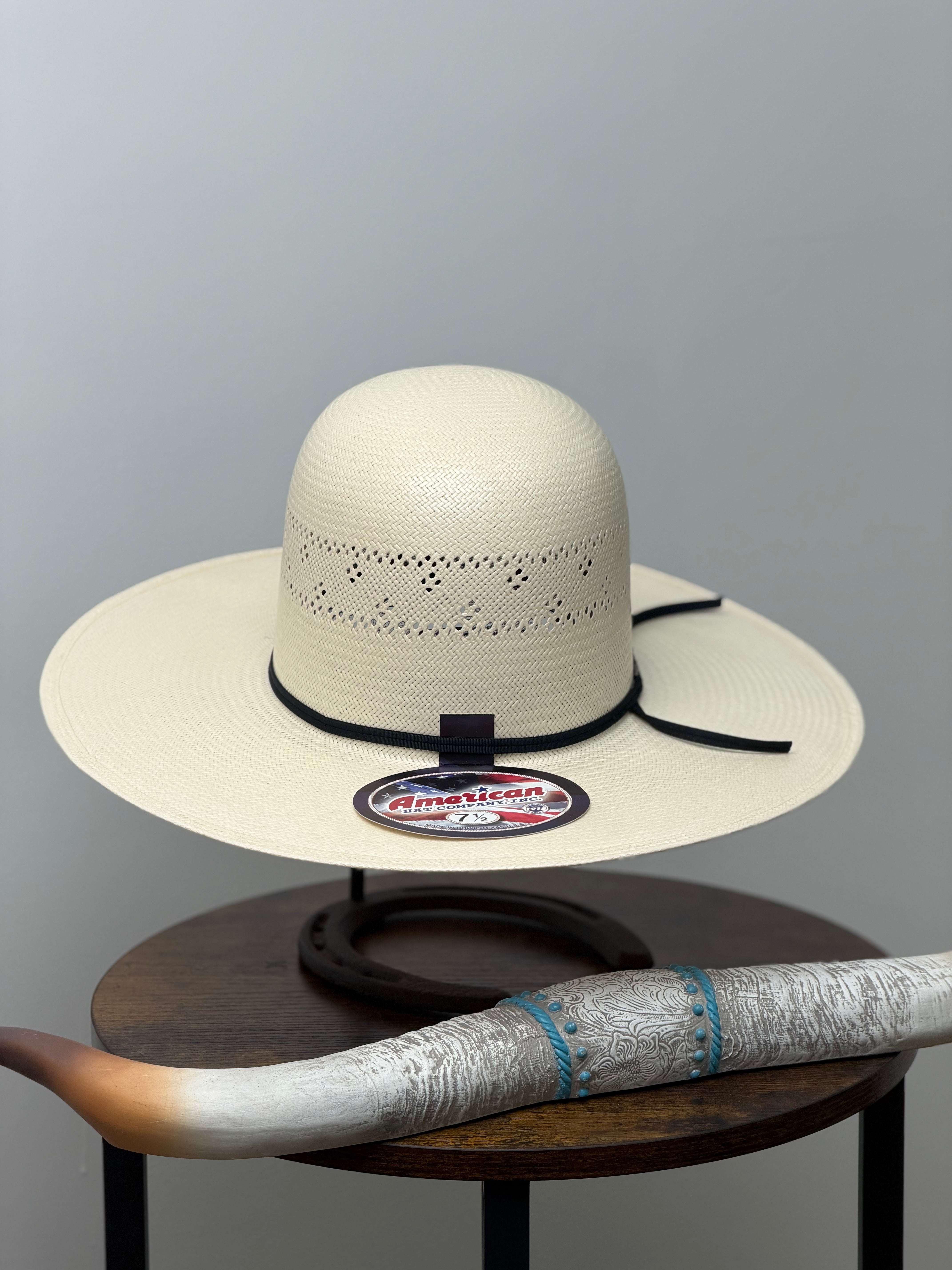 7210 AMERICAN HAT OPEN CROWN STRAW HAT STYLE Laherradurawwnc.com