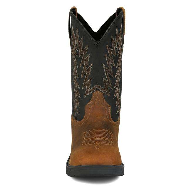 JUSTIN MENS WORK BOOT TASKMAKER BROWN WATER BUFFALO #PD4072 Laherradurawwnc.com