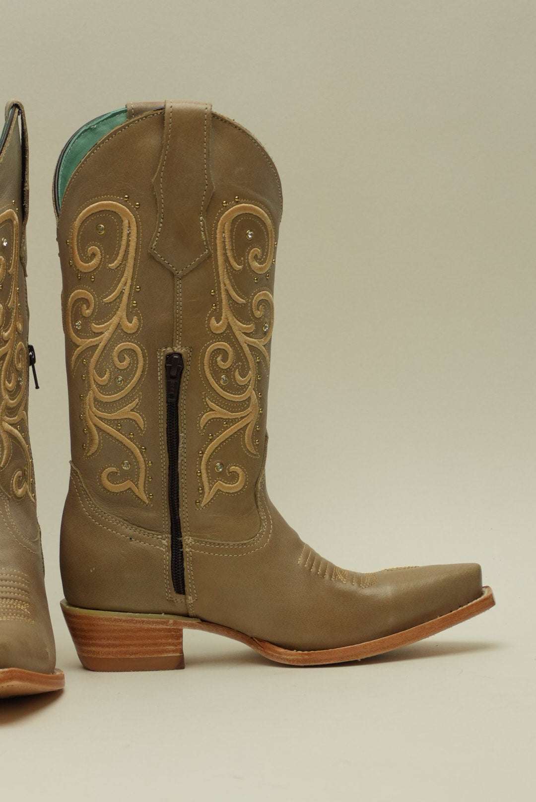 LA HERRADURA WOMEN VINTAGE RUST TALCO CREMA FULL SNIP TOE Laherradurawwnc.com