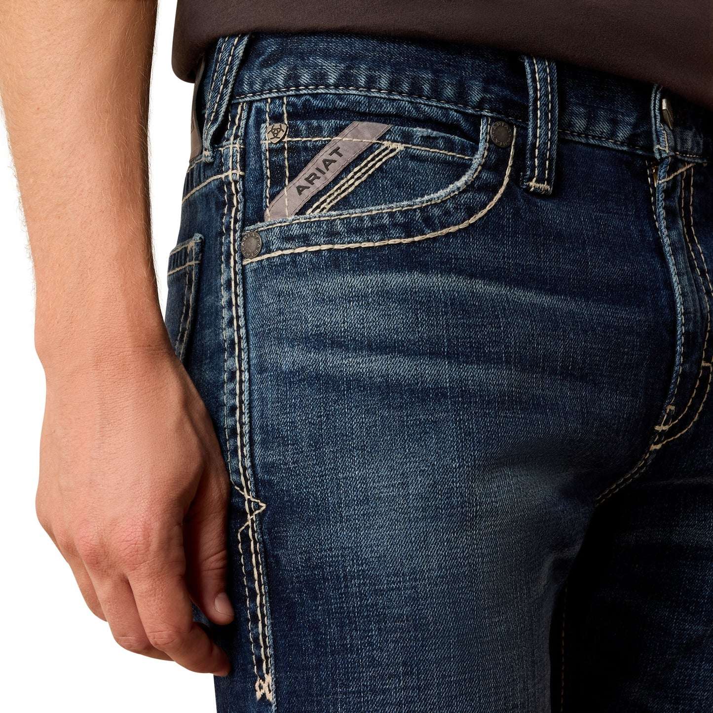 ARIAT MENS JEAN HILLCREST M8 MODERN FIT SLIM LEG- 10074791 Laherradurawwnc.com
